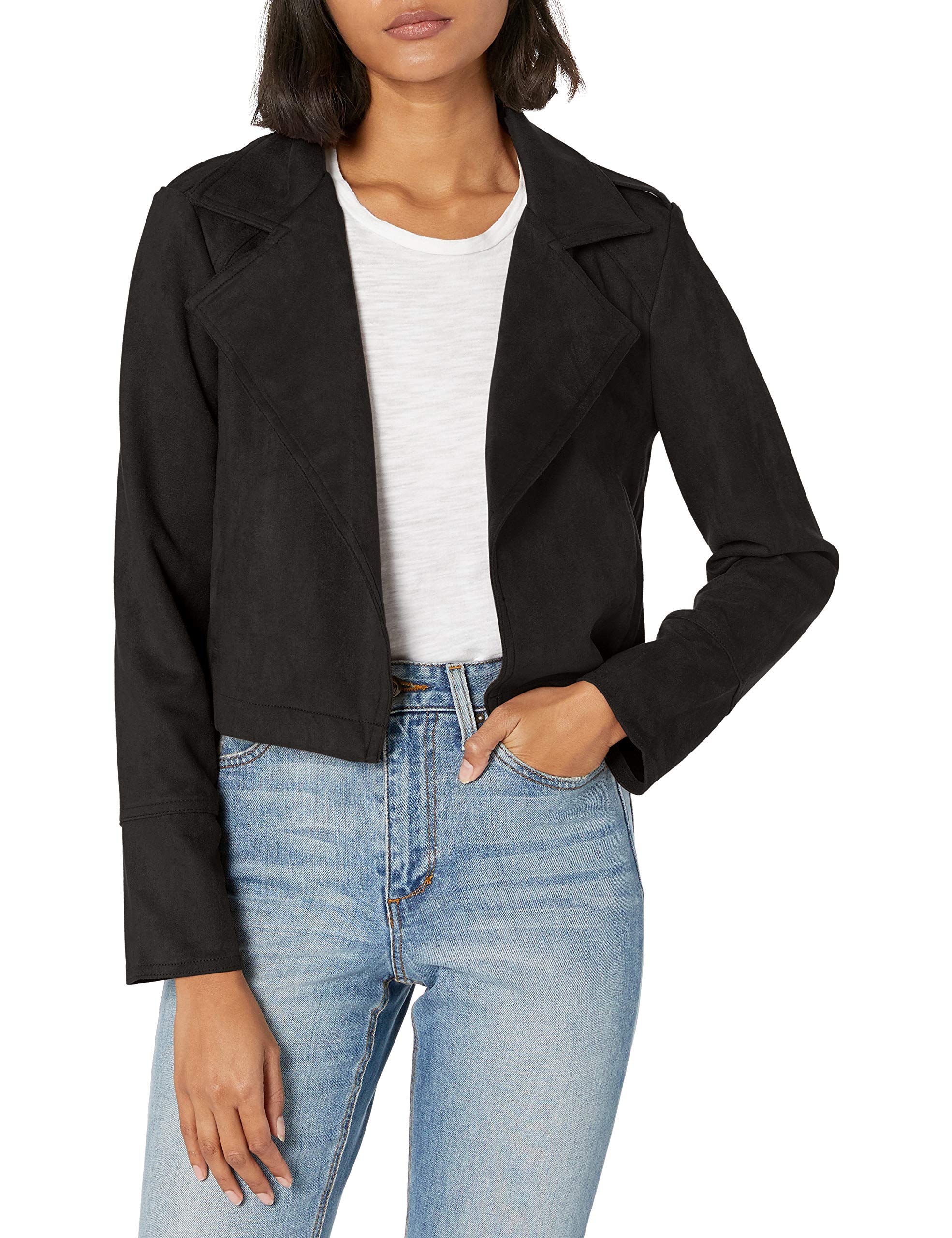 JACK Women's Faux Suede Moto Jacket - Stylish Vegan Leather Biker Jacket for Women | Perfect for Casual Outfits, Night Out & Motorcycle Riding