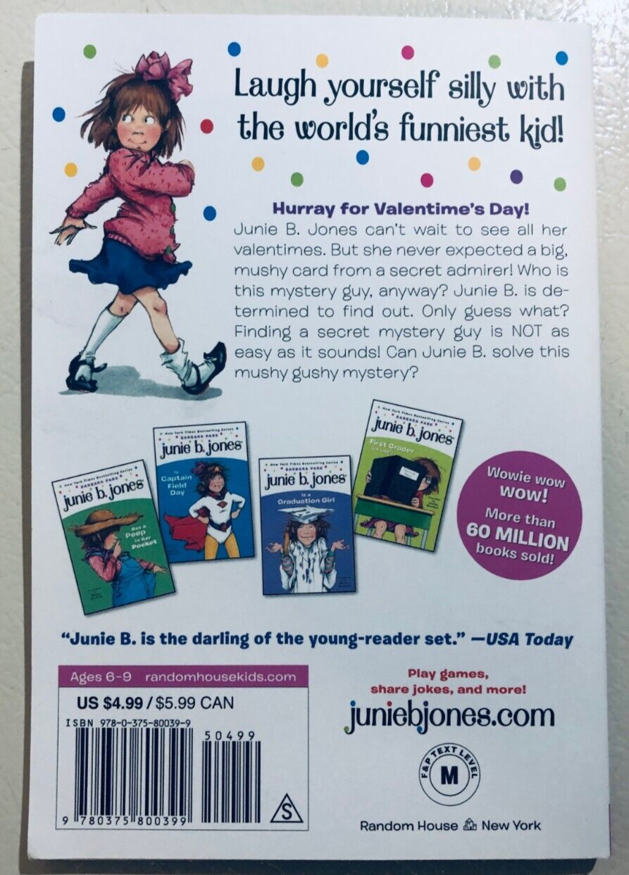 Junie B. Jones Book #14: The Mushy Gushy Valentine - Children's Chapter Book for Early Readers | Perfect for Valentine's Day Gifts & Classroom Reading Activities