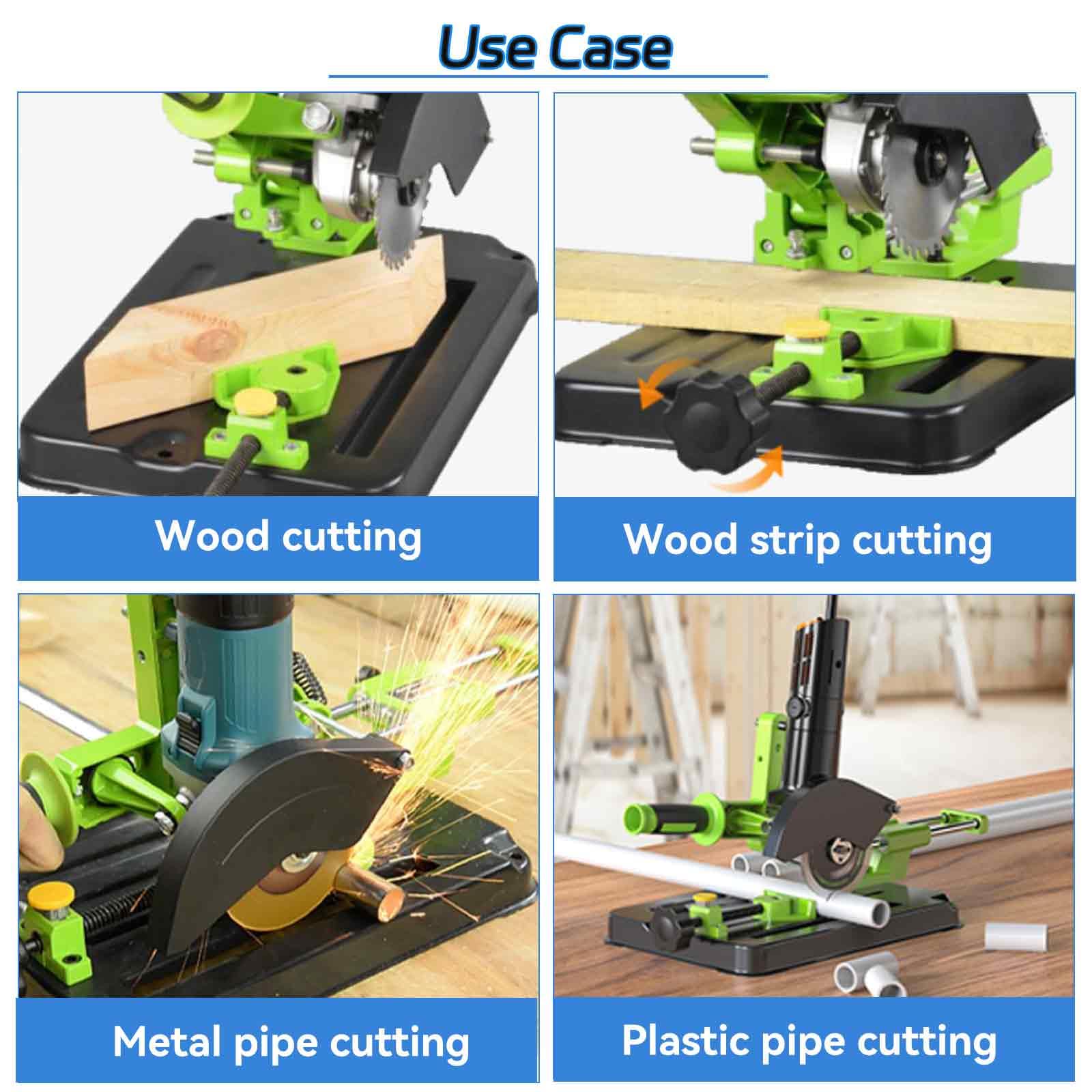 45 Degree Angle Grinder Holder Bracket with Slide Handle - Compatible with 100mm(4