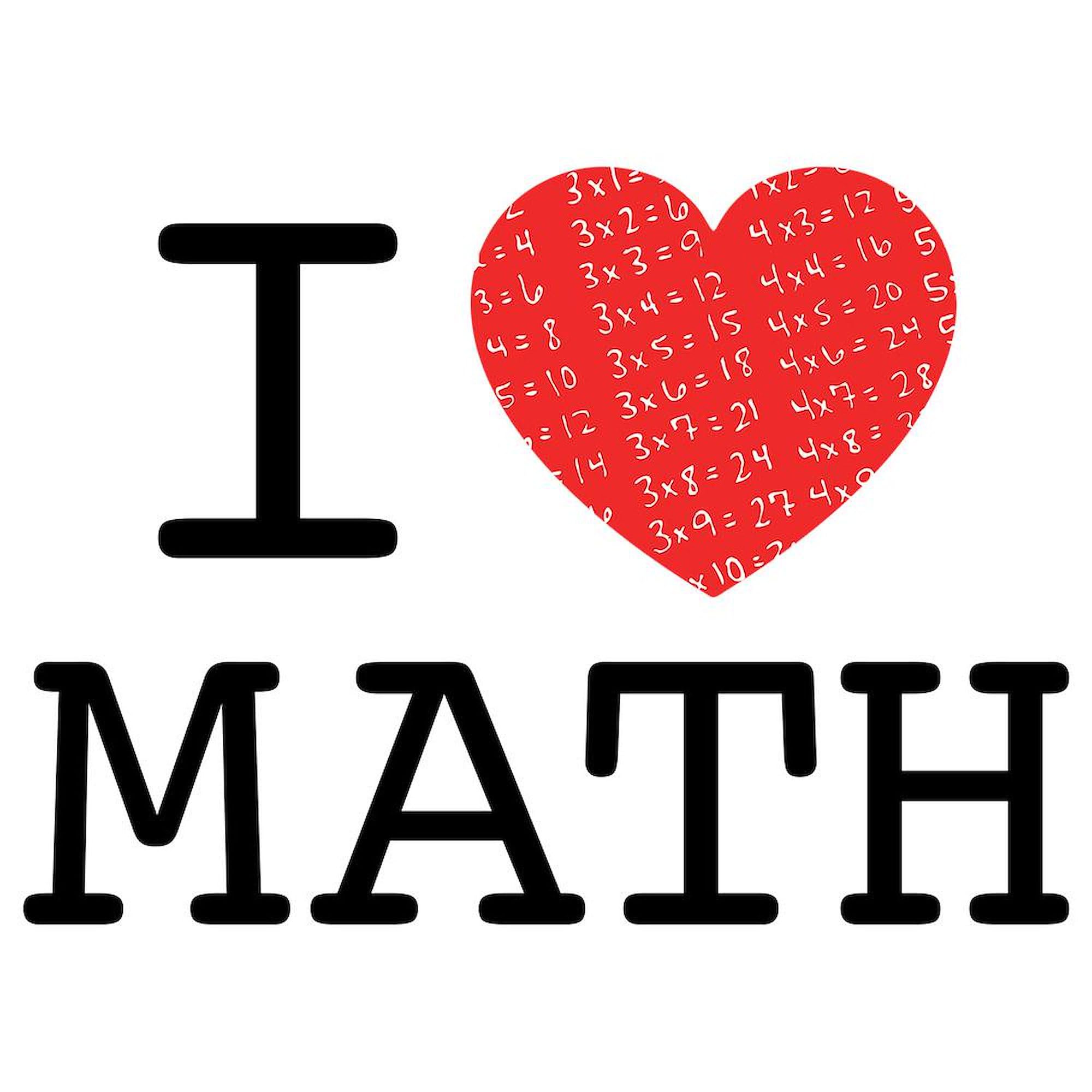 I Heart Math 20 oz Ceramic Coffee Mega Mug | Large Insulated Coffee Cup for Teachers, Students & Math Lovers | Perfect for School, Office & Home Use