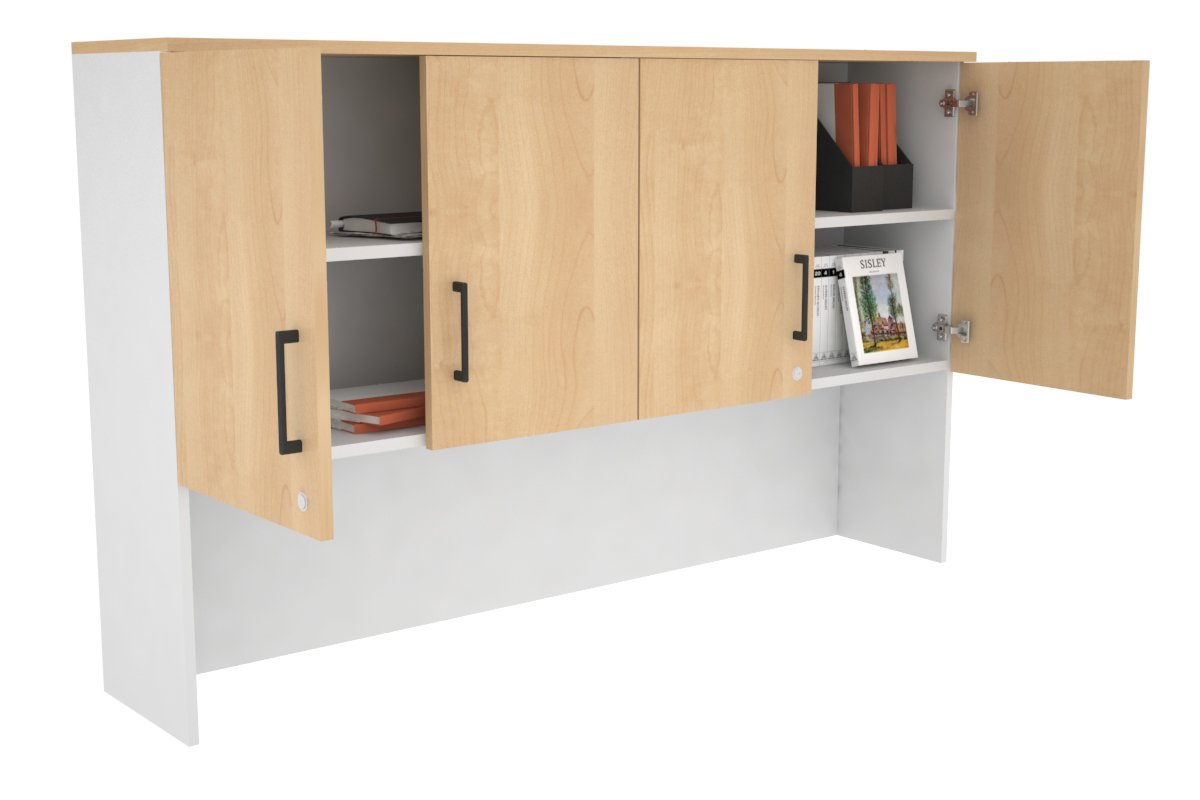 Open Hutch with Shelves & Small Doors - 1600W x 1120H x 350D - Perfect for Kitchen Storage, Dining Room Display, or Home Office Organization