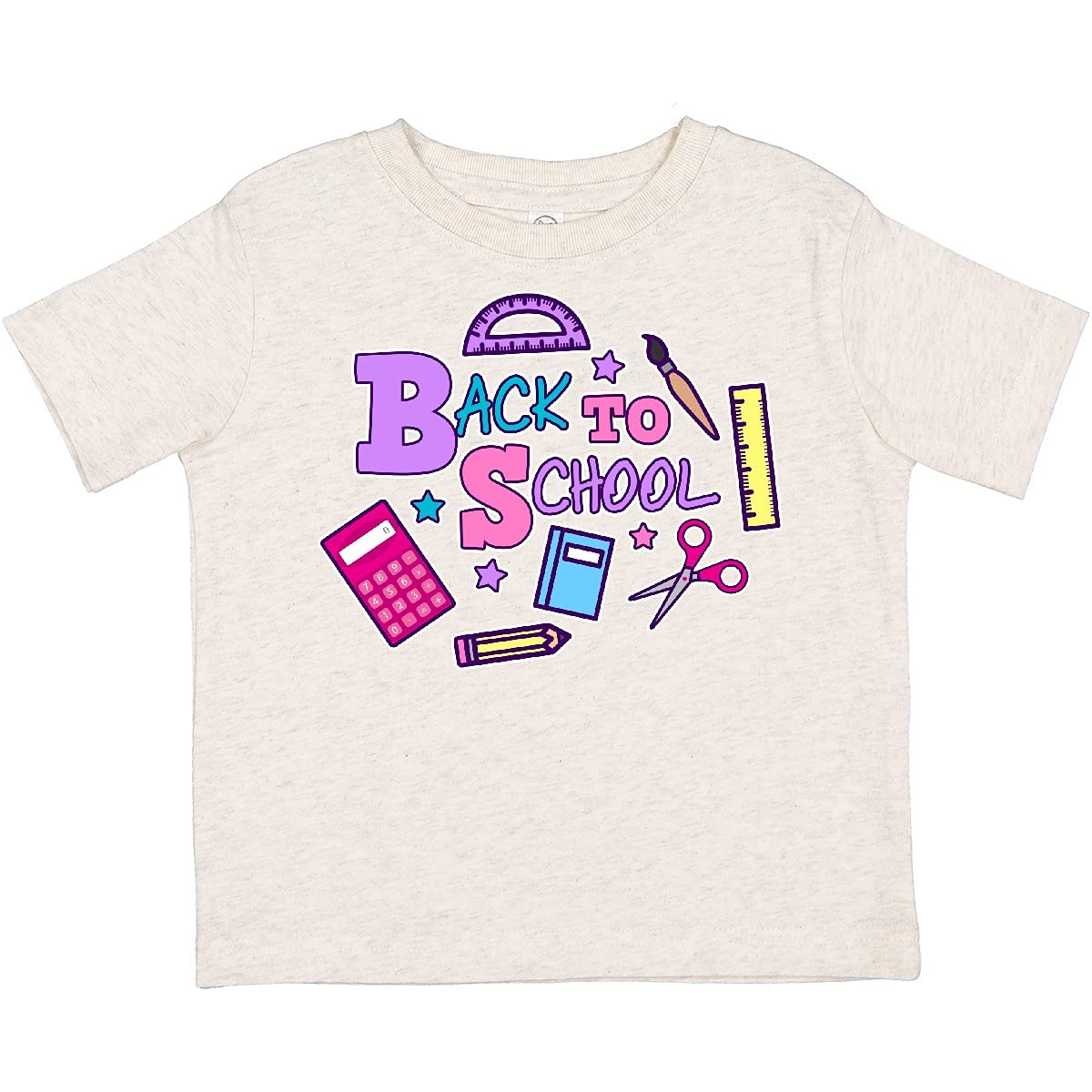 Back to School Toddler T-Shirt with Cute School Supplies Design - Perfect for First Day of School & Preschool Outfits