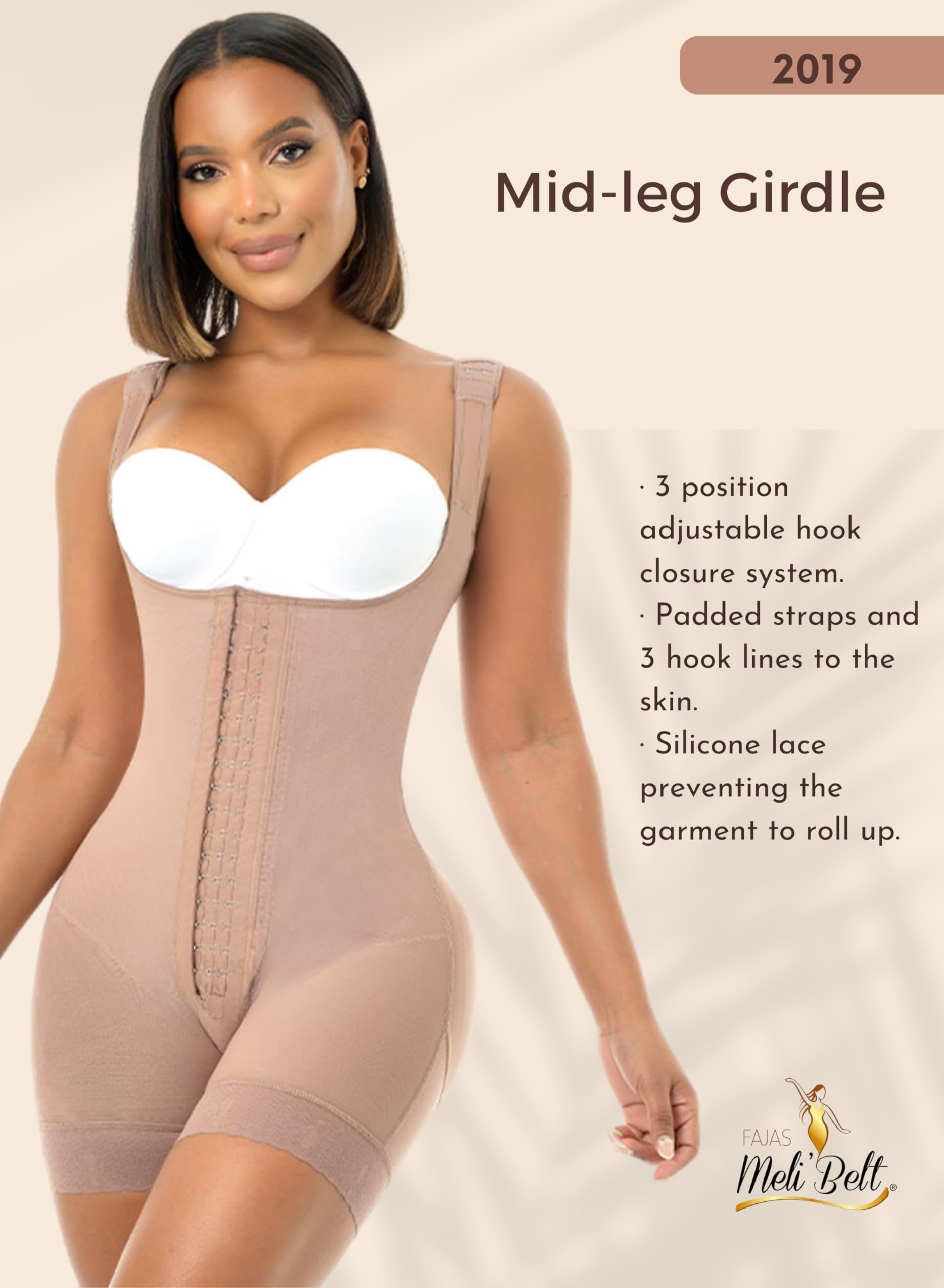 Melibelt 2019 Colombian Shapewear for Women - Postpartum Compression Garment Shorts, Waist Trainer & Body Shaper - Perfect for Post Pregnancy, Weight Loss & Everyday Wear