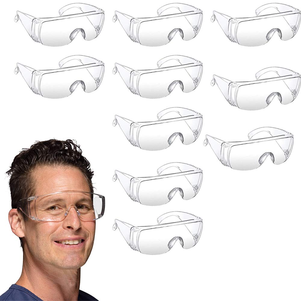 ANSI Z87.1 Certified Safety Glasses - Anti-Fog, Scratch & UV Resistant Protective Eyewear for Shooting, Construction & DIY Projects | Clear Lens Eye Protection for Work & Outdoor Activities
