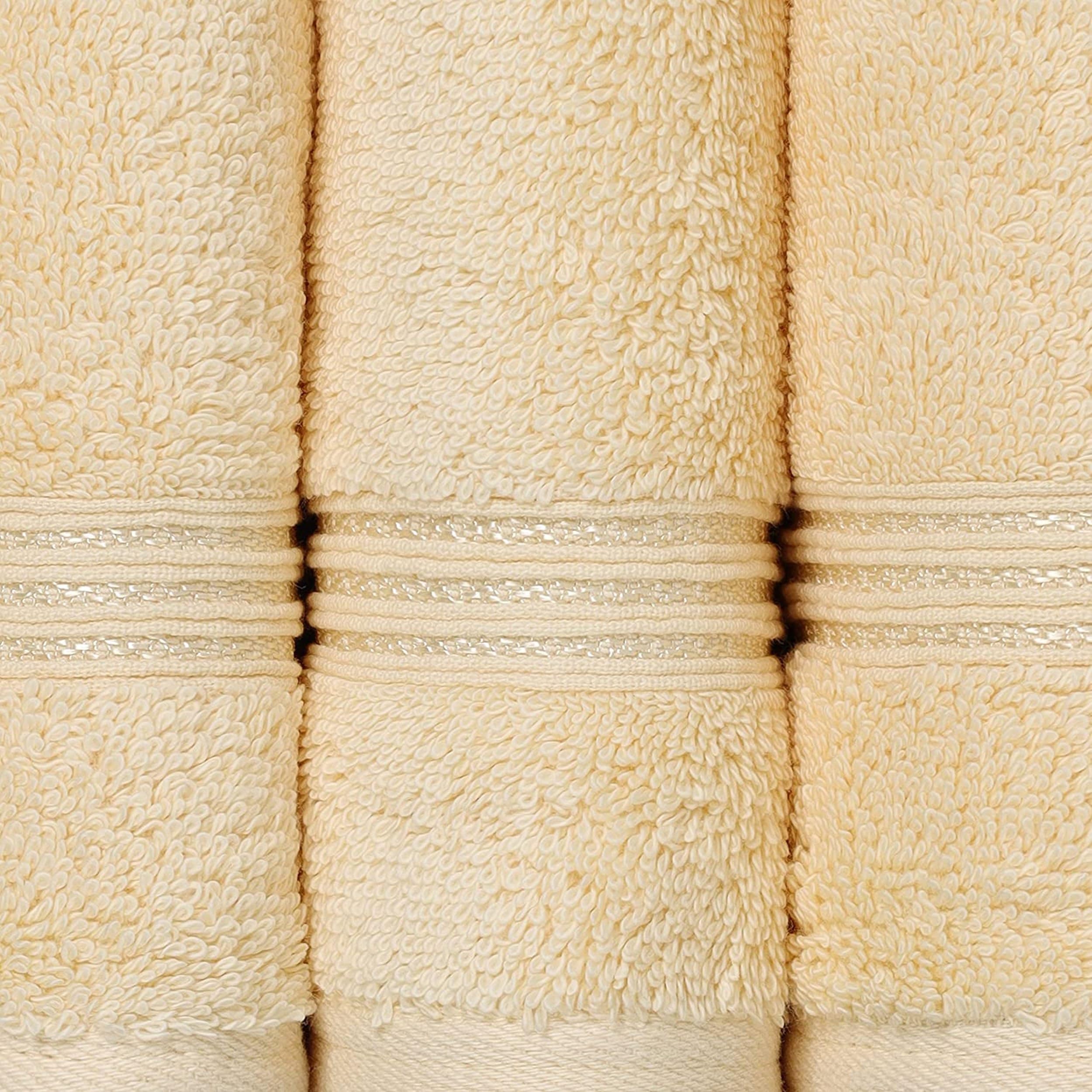 Premium Egyptian Cotton 8-Piece Towel Set - Ultra Soft & Absorbent Bath, Hand & Face Towels for Luxury Home, Master & Guest Bathrooms | Quick-Drying, Decorative Essentials in Canary Yellow | Perfect for Spa Days, Hotel-Style Bathrooms & Upscale Home Decor