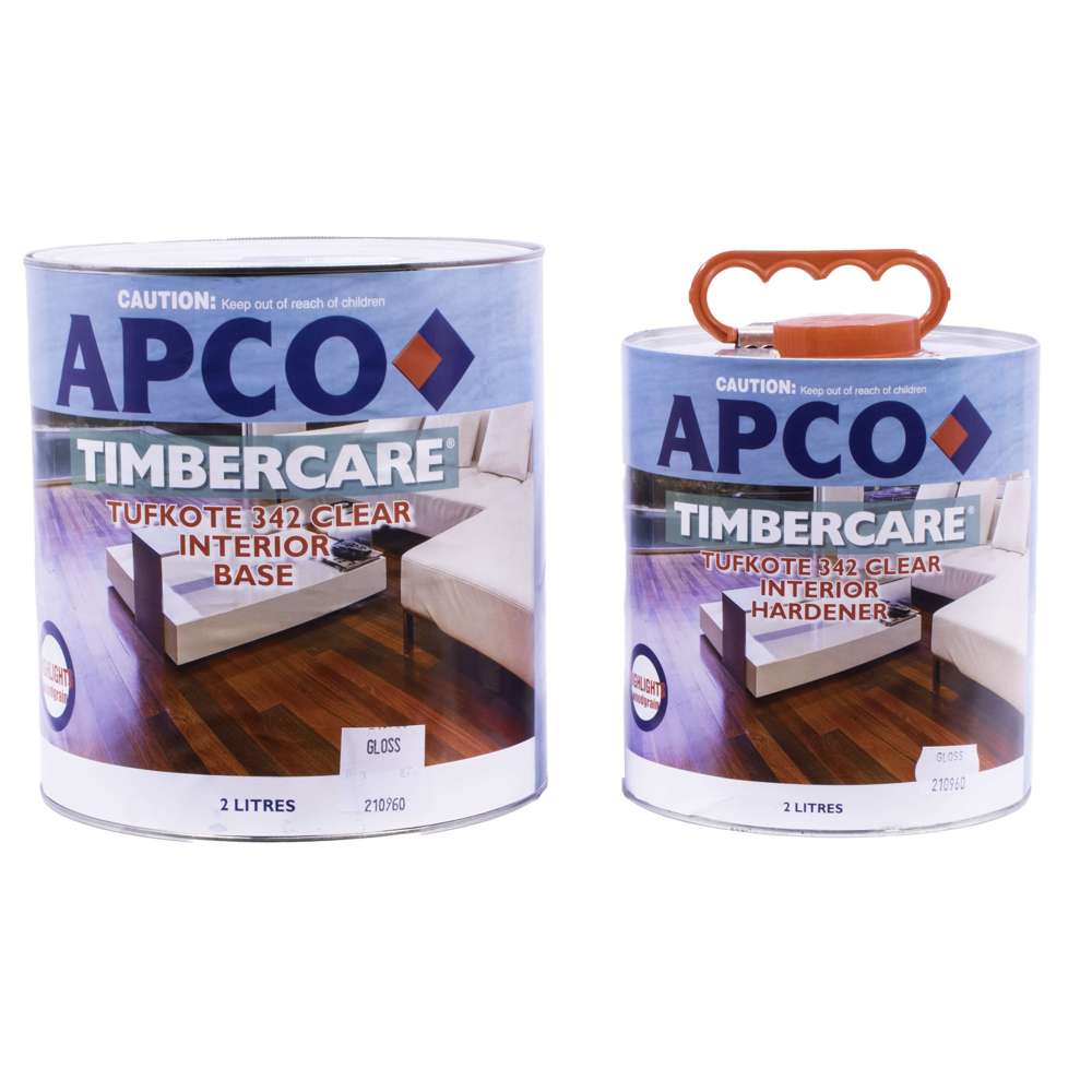Apco Timbercare Tufkote 342 Gloss 4L - Premium Wood Protective Coating for Outdoor Furniture, Decks & Fences - Weatherproof High Gloss Finish for Long-Lasting Protection
