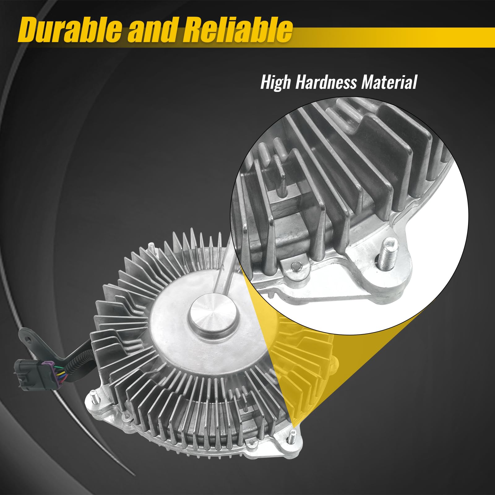**6.7L Cummins Radiator Cooling Fan Clutch for Dodge Ram 2500 3500 4500 5000 (2013-2018) - Replacement for 52014729AC 52014729AB 52014729AA - Perfect for Off-Road & Heavy-Duty Towing**
