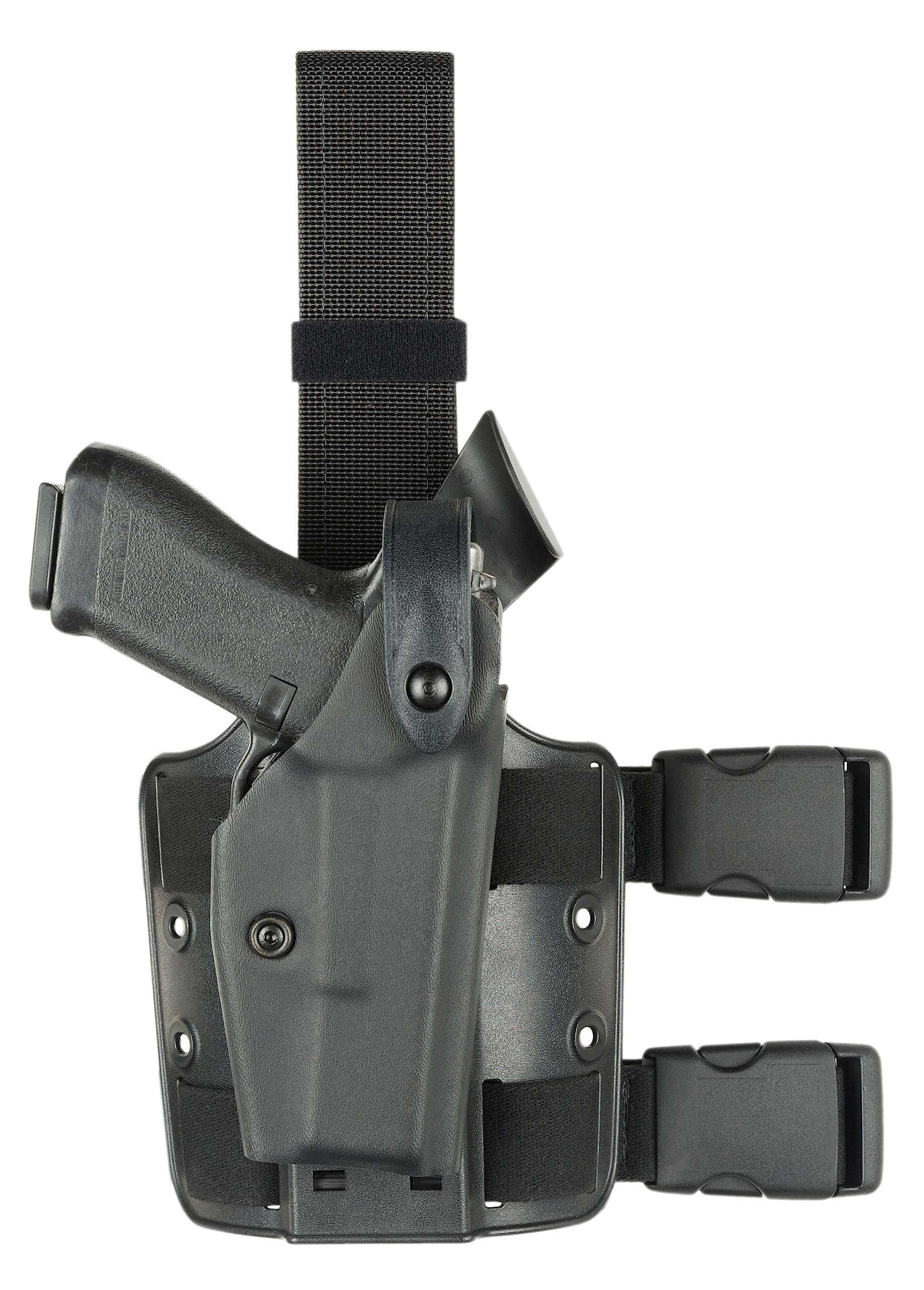Safariland 6004 Black Tactical Holster for Glock 19, 23, 25, 32 with Streamlight M3 Mount & SLS Hood - Perfect for Law Enforcement, Military, and Concealed Carry