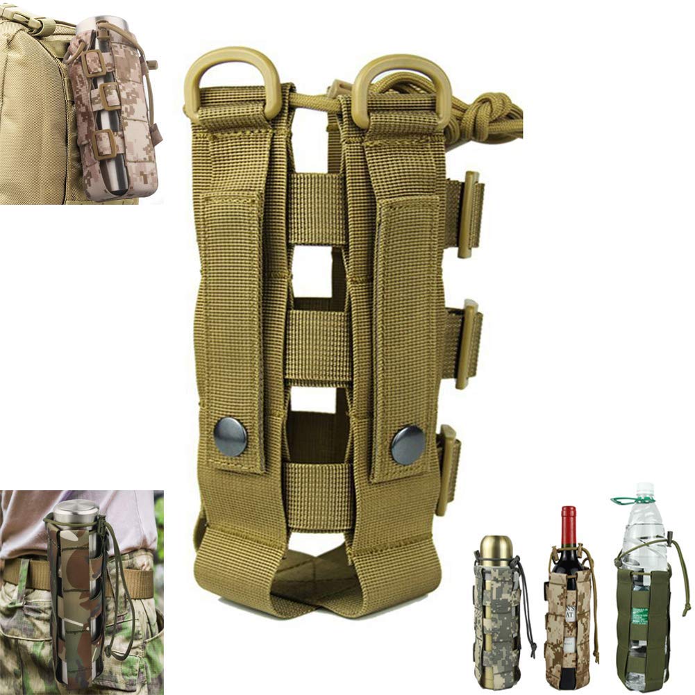 Tactical Water Bottle Holder - MOLLE Pouch for Outdoor & Hiking