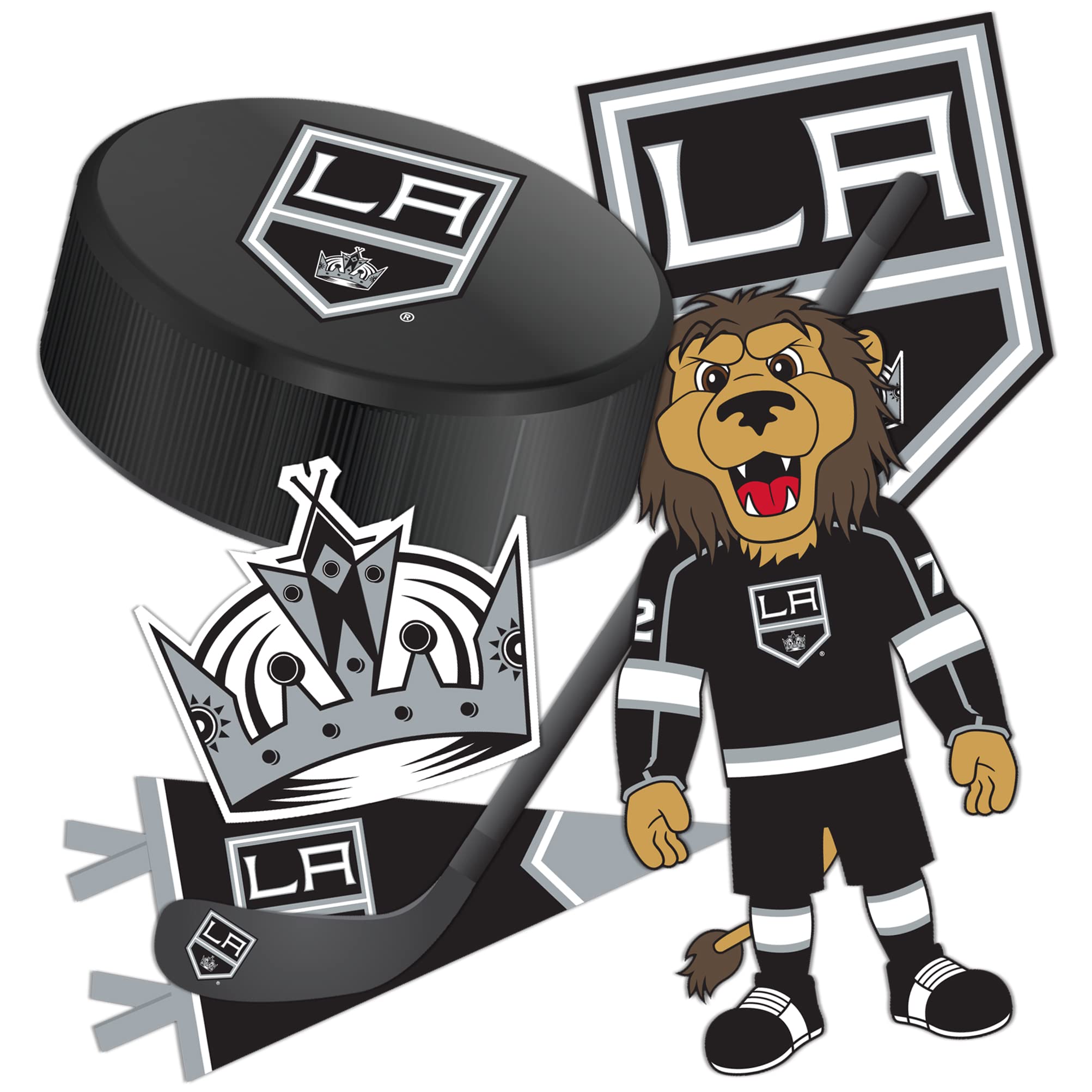 Los Angeles Kings NHL Team Vinyl Decal Sticker - Waterproof Hockey Laptop, Water Bottle, Car & Scrapbook Decoration - Perfect for Fans, Gifts & Sports Memorabilia Collection