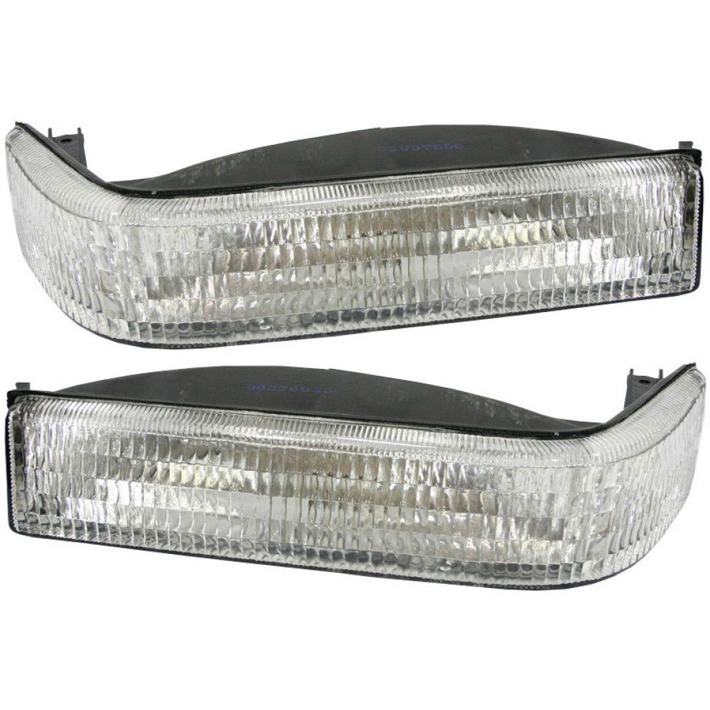 Jeep Grand Cherokee Turn Signal Lights Pair 1997-1998 - Clear Lens Below Headlight (Driver & Passenger Side) CH2520128 + CH2521128 | 56005099AB + 56005098AB | Perfect for Restoration & Off-Road Upgrades