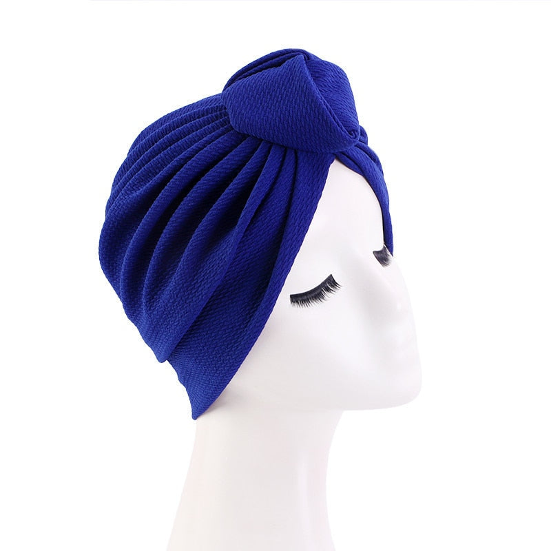 Women's Knotted Turban Bonnet Head Wrap - Stylish Hair Accessory for Sleep, Workout & Fashion - Soft & Comfortable Headwear for Women