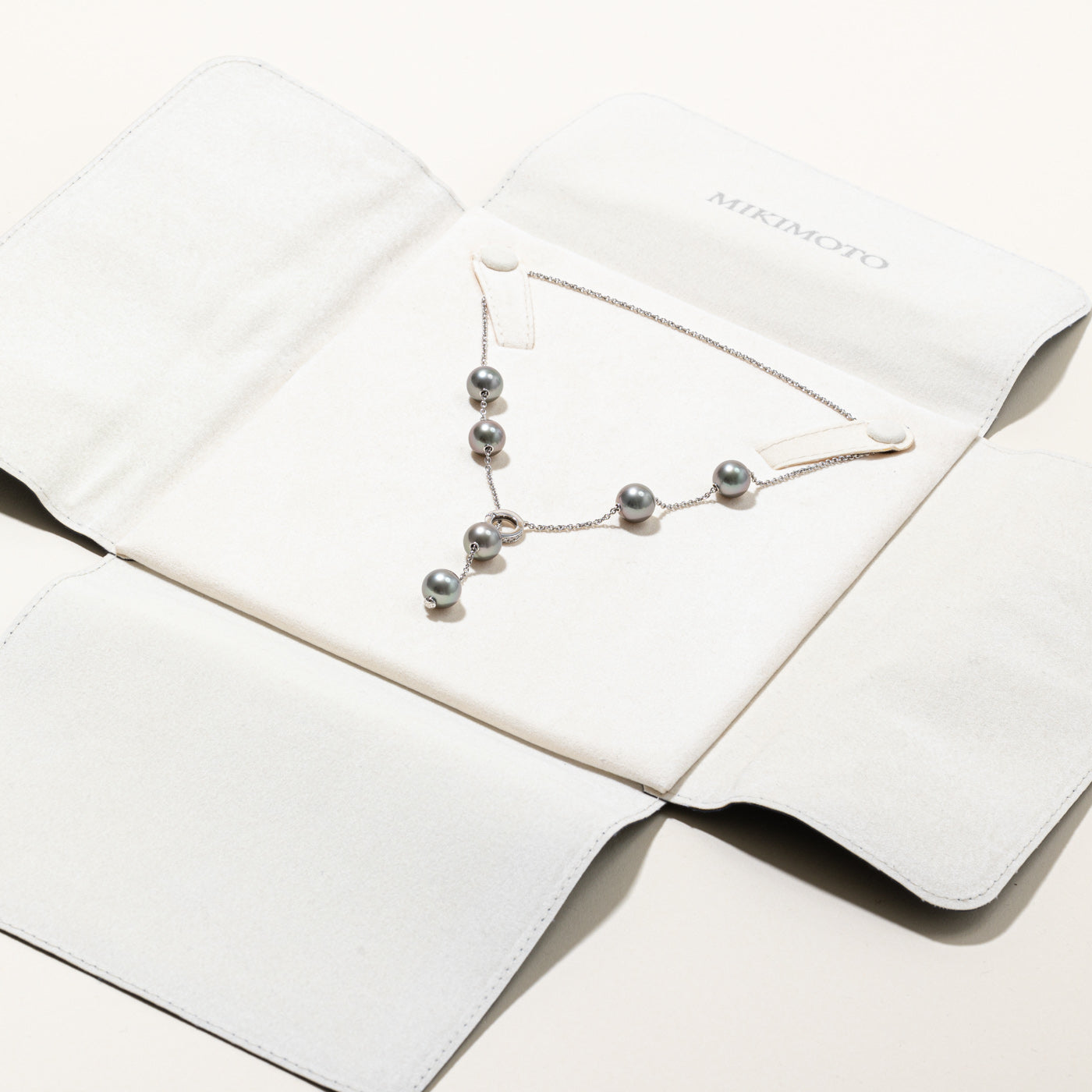 Luxury Mikimoto Black South Sea Pearl and Diamond Necklace - 10.5mm Cultured Pearl with 0.20ctw Diamonds | Elegant Jewelry Gift for Women | Perfect for Weddings, Anniversaries & Special Occasions