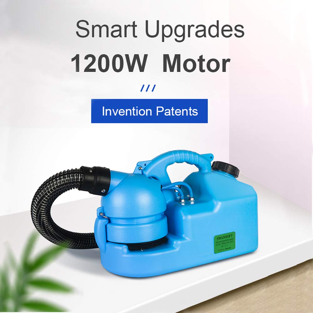 SWANSOFT 7L (1.85 Gallon) Electric ULV Fogger Machine - Portable Atomizer Sprayer for Home Indoor Use - Ideal for Disinfection, Pest Control & Humidifying