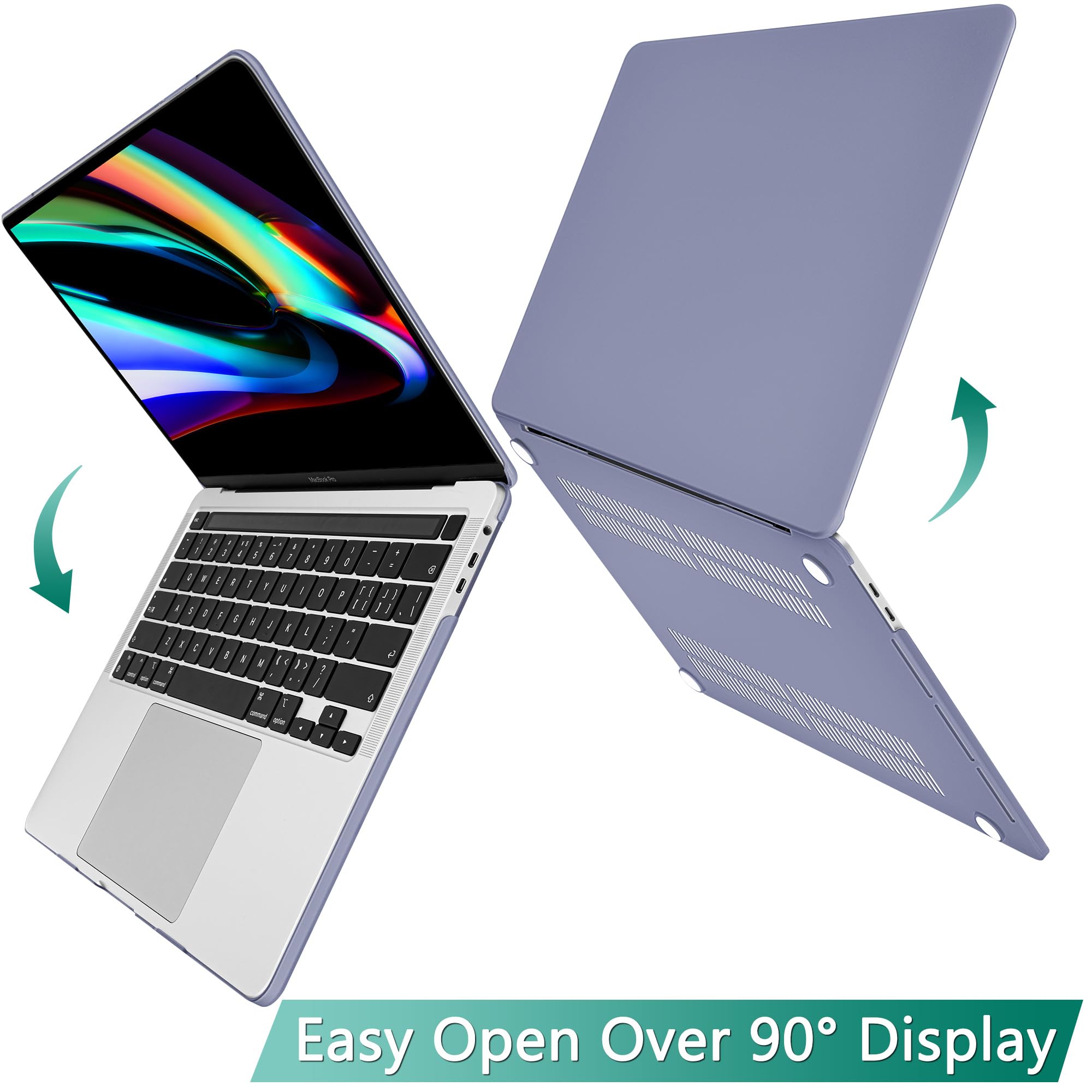 Durable MacBook Pro 16 inch Case (2019-2020 Model A2141) with Keyboard Cover & Screen Protector - Shockproof Hard Shell for New 16