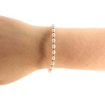 Luci Pearl Beaded Bracelet for Women - Elegant Blonde Beaded Jewelry for Parties, Weddings & Special Occasions