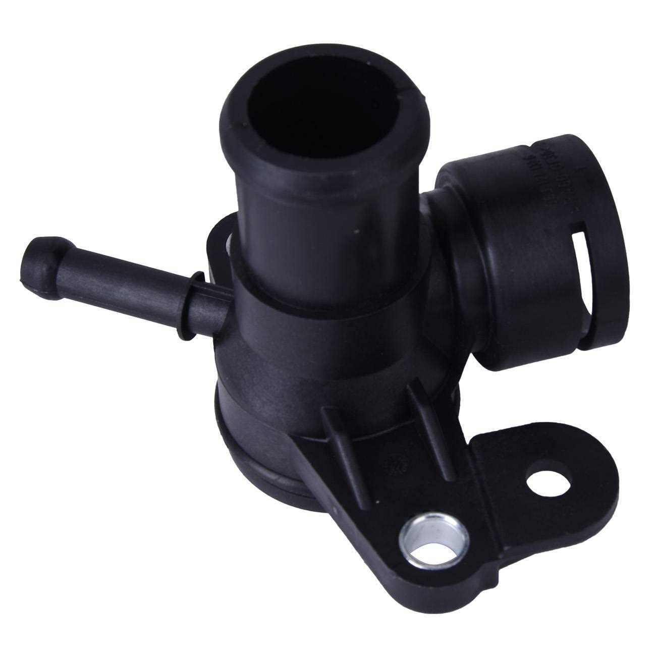 06J121132G 1x Water Outlet Engine Cooling Hose Connector Replacement for VW Audi - Durable Aluminum Alloy Coolant Pipe Fitting for Automotive Repair & Maintenance