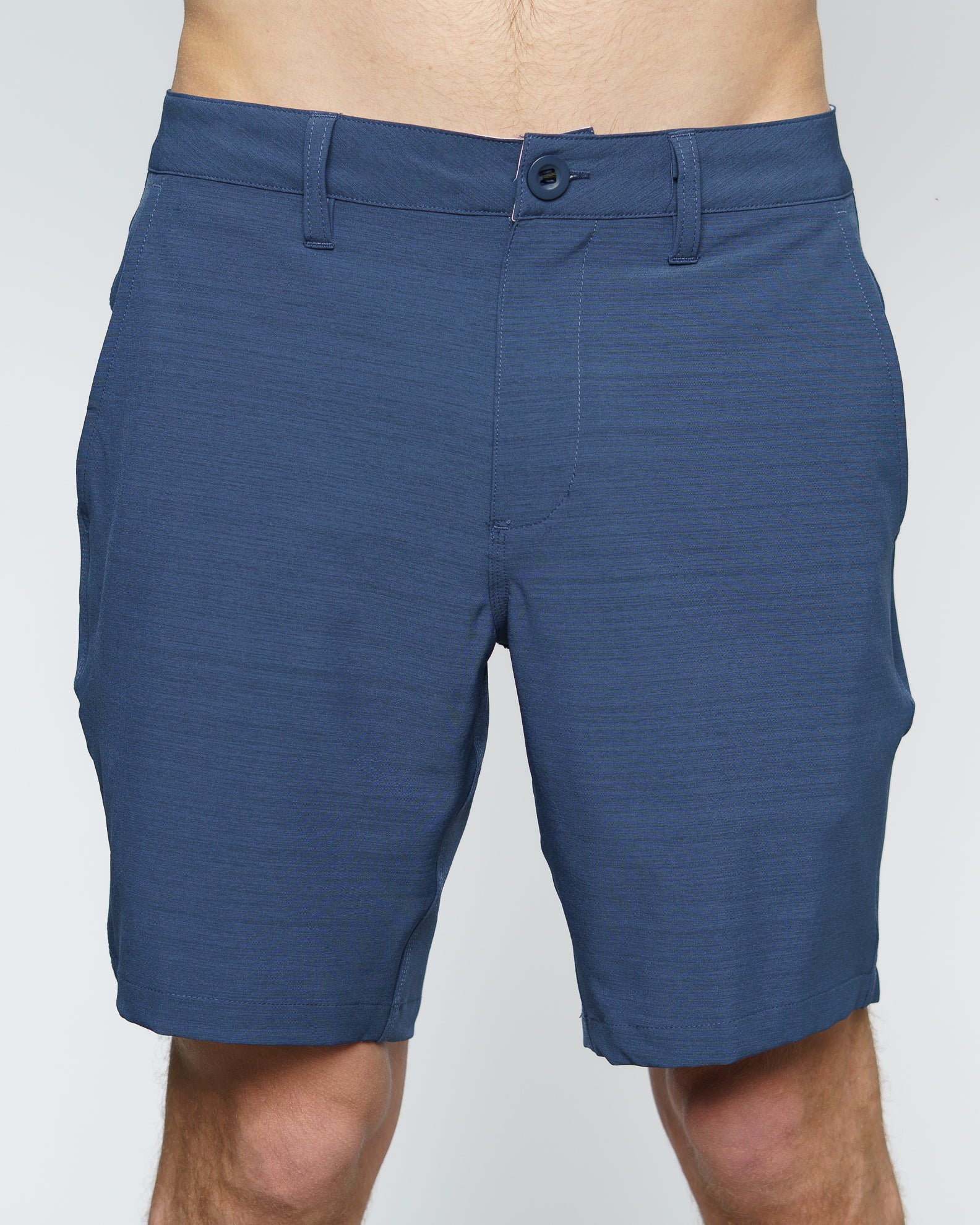 19 Daily Hybrid Shorts for Men - Comfortable & Stylish Navy Blue Activewear - Perfect for Gym, Running, and Casual Wear