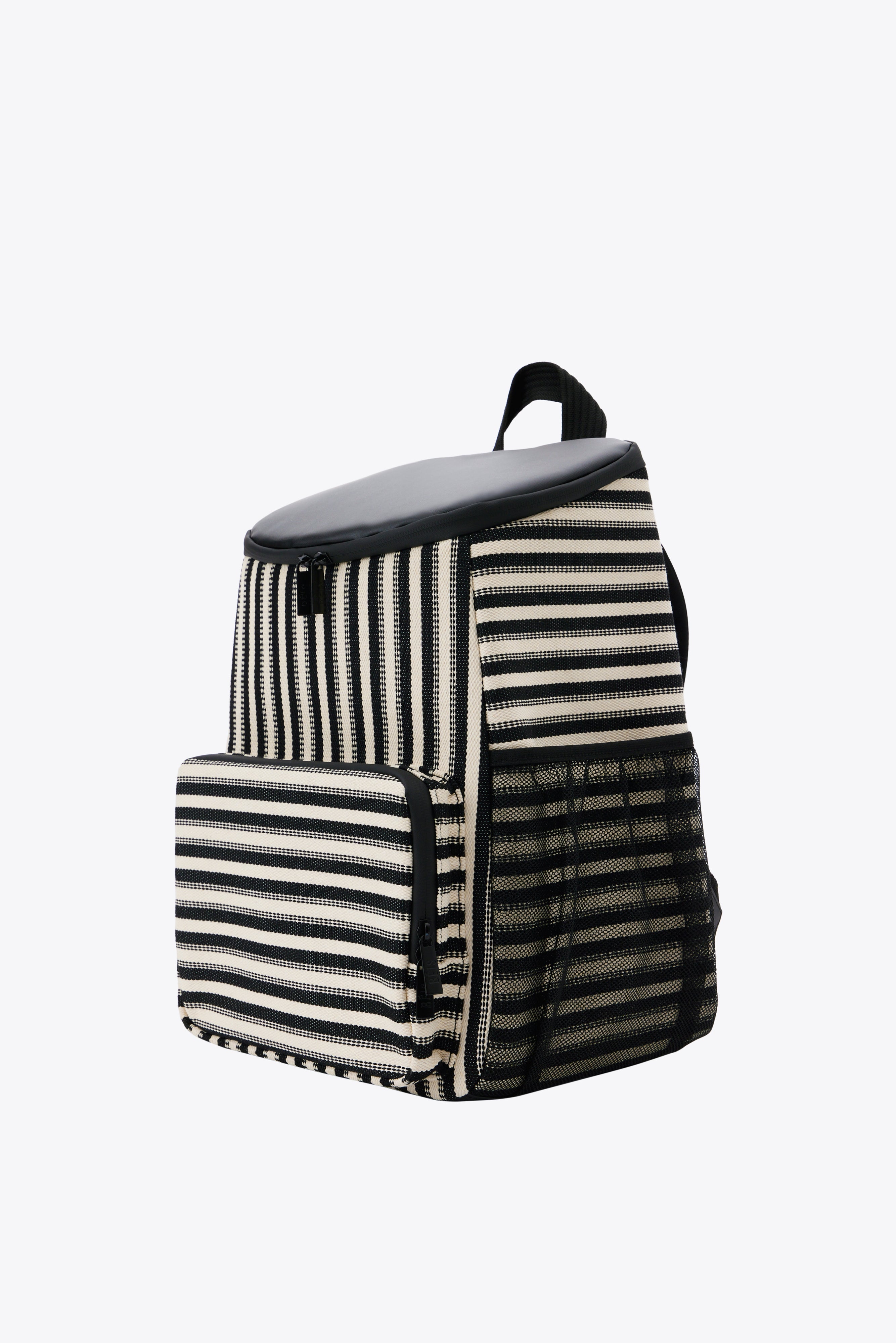 Premium Black Stripe Backpack Cooler - Insulated Leakproof Design for Outdoor Adventures, Beach Trips & Picnics