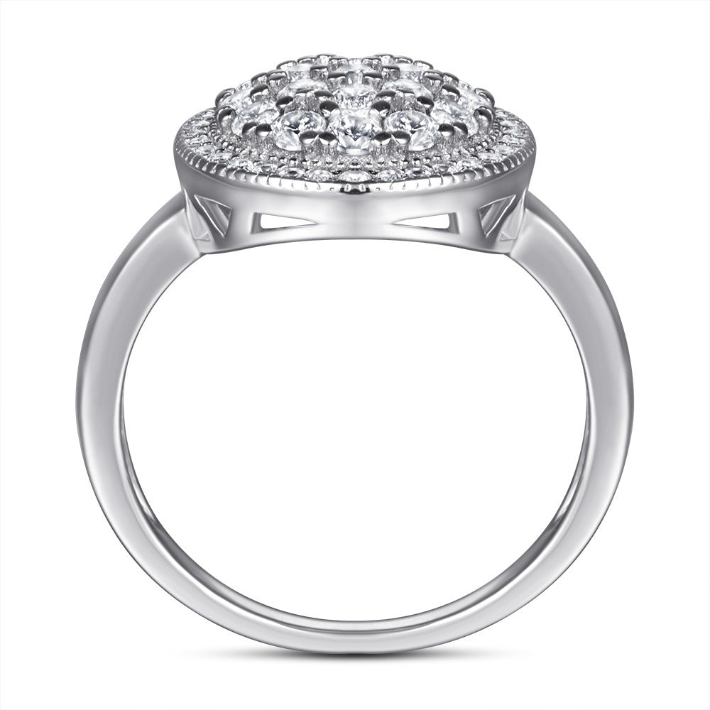 925 Sterling Silver Zircon Ring for Women - Elegant Cubic Zirconia Jewelry for Engagement, Wedding & Everyday Wear