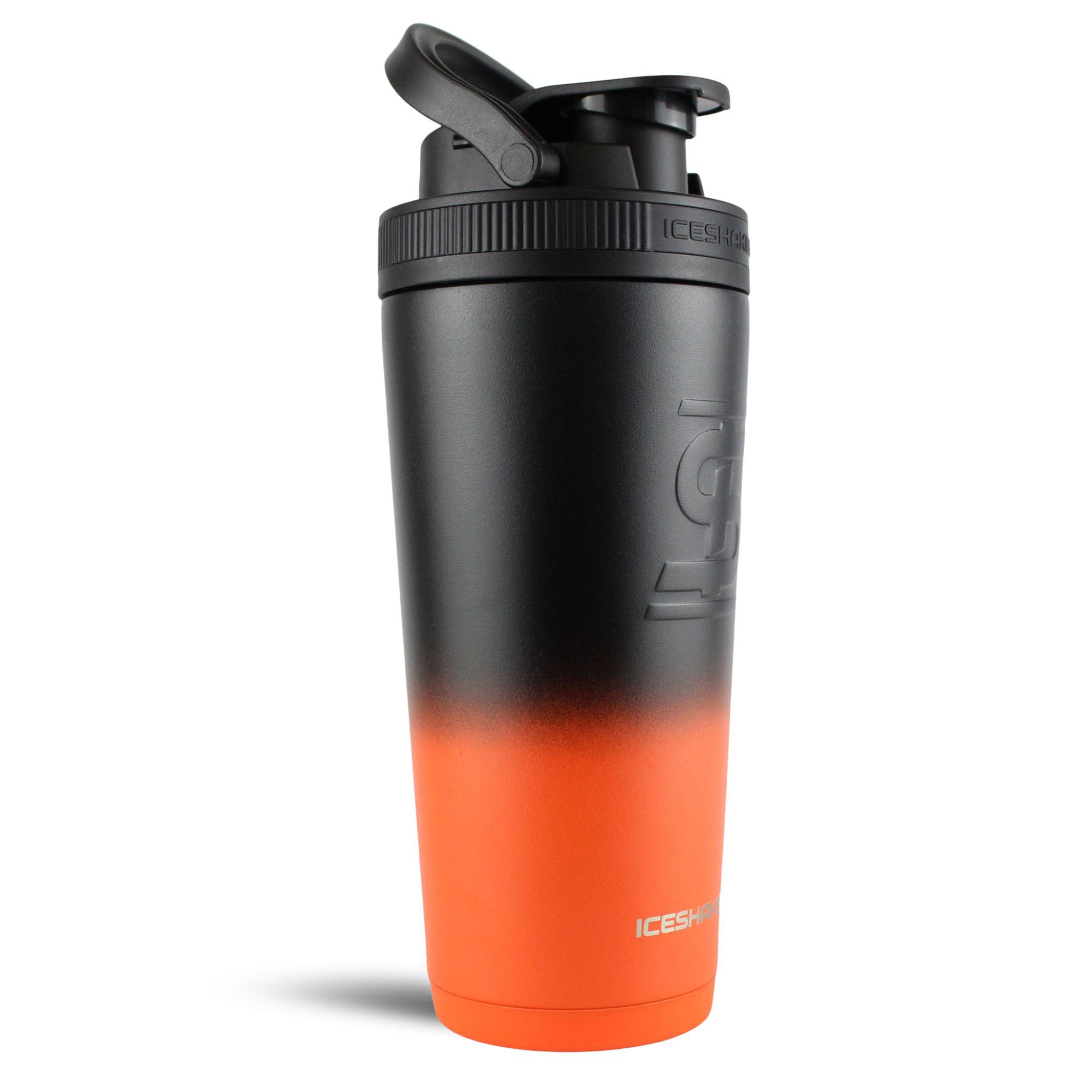Officially Licensed Cincinnati Bengals 26oz Insulated Tumbler with Lid & Straw - Orange Black Ombre Gradient Design - Perfect for Game Day, Gym & Outdoor Activities