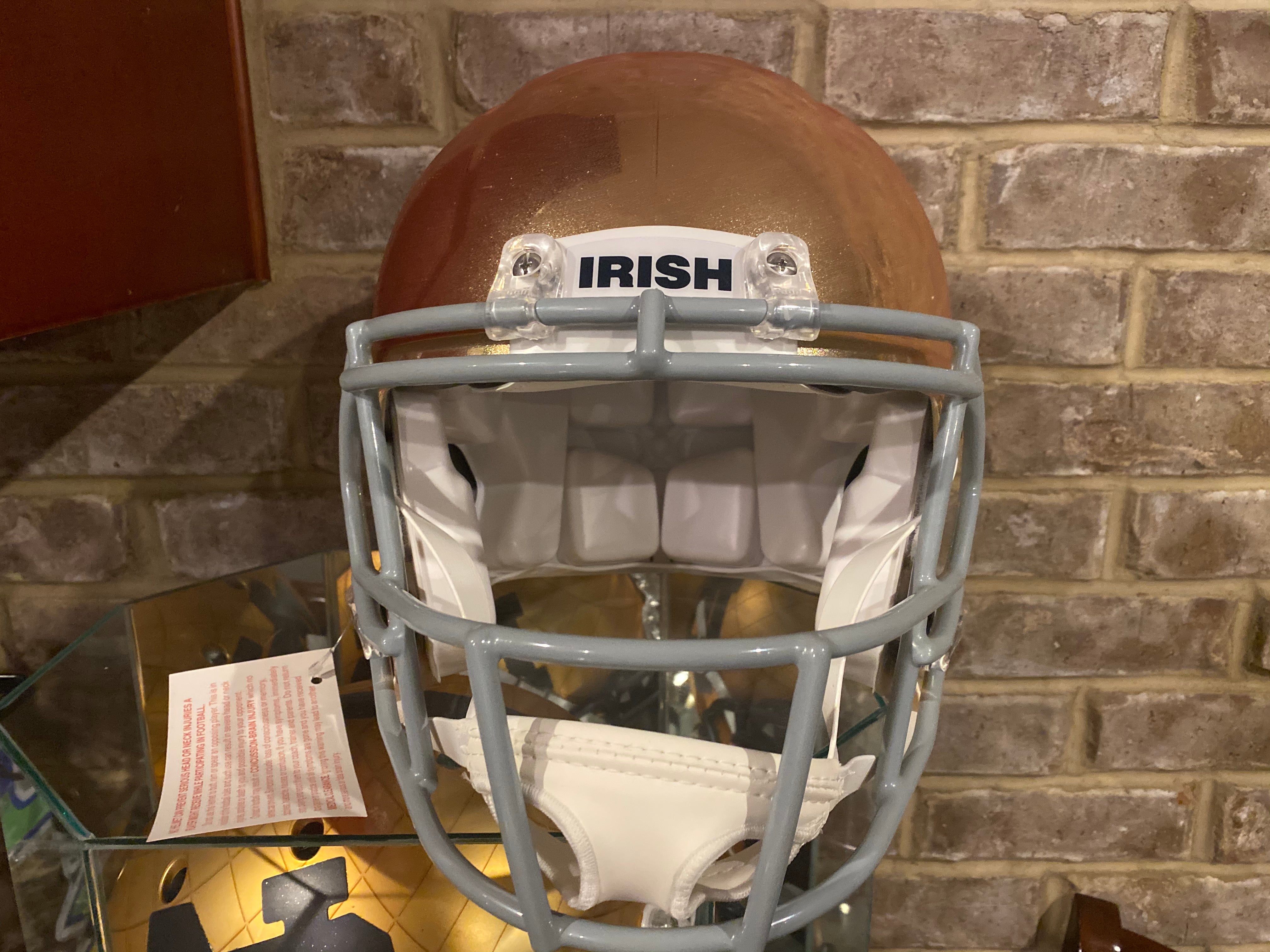 Notre Dame Fighting Irish Authentic Riddell Speed HYDROFX Football Helmet - Official NCAA College Team Gear for Fans & Collectors - Perfect for Game Day, Tailgating & Sports Memorabilia Displays