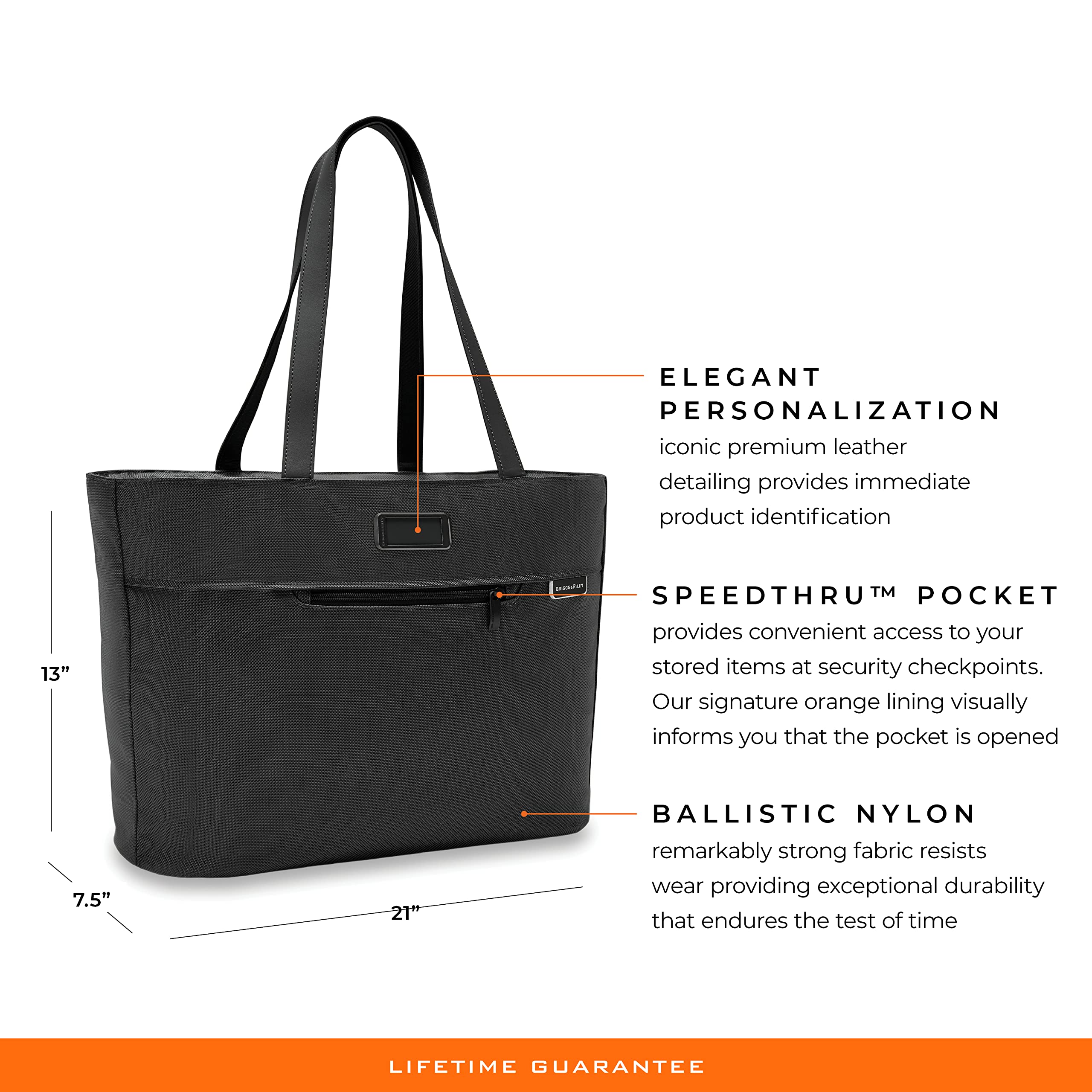 Briggs & Riley Premium Tote Bags for Women & Men - Durable Travel & Work Tote with Spacious Compartments | Perfect for Business Trips, Gym, Shopping & Daily Commute