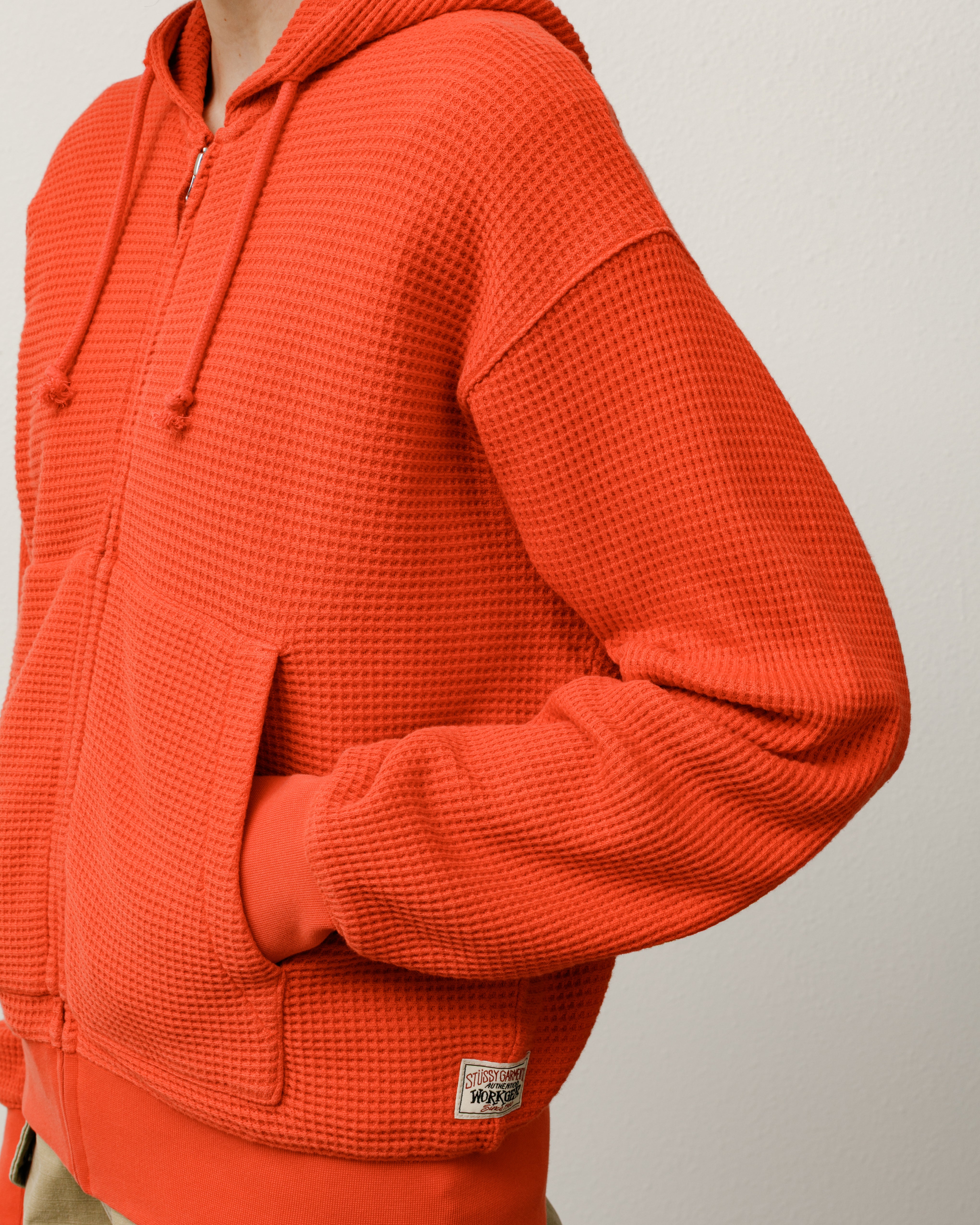 Double Layer Waffle Zip Hoodie for Men & Women - Cozy Winter Pullover with Front Pockets - Perfect for Outdoor Activities, Casual Wear & Lounge Comfort