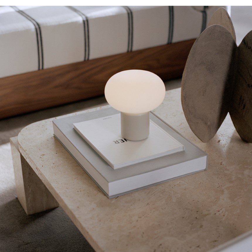Karl Johan Portable Lamp - Modern LED Desk Light in Light Grey for Home Office, Bedroom & Study | Adjustable & Energy-Efficient Lighting Solution