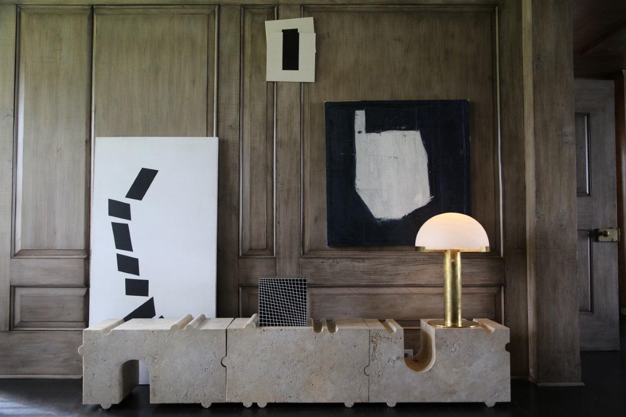Elegant Alabaster Table Lamp - Modern Home Decor for Living Room, Bedroom & Office - Perfect for Reading, Relaxing & Enhancing Ambiance