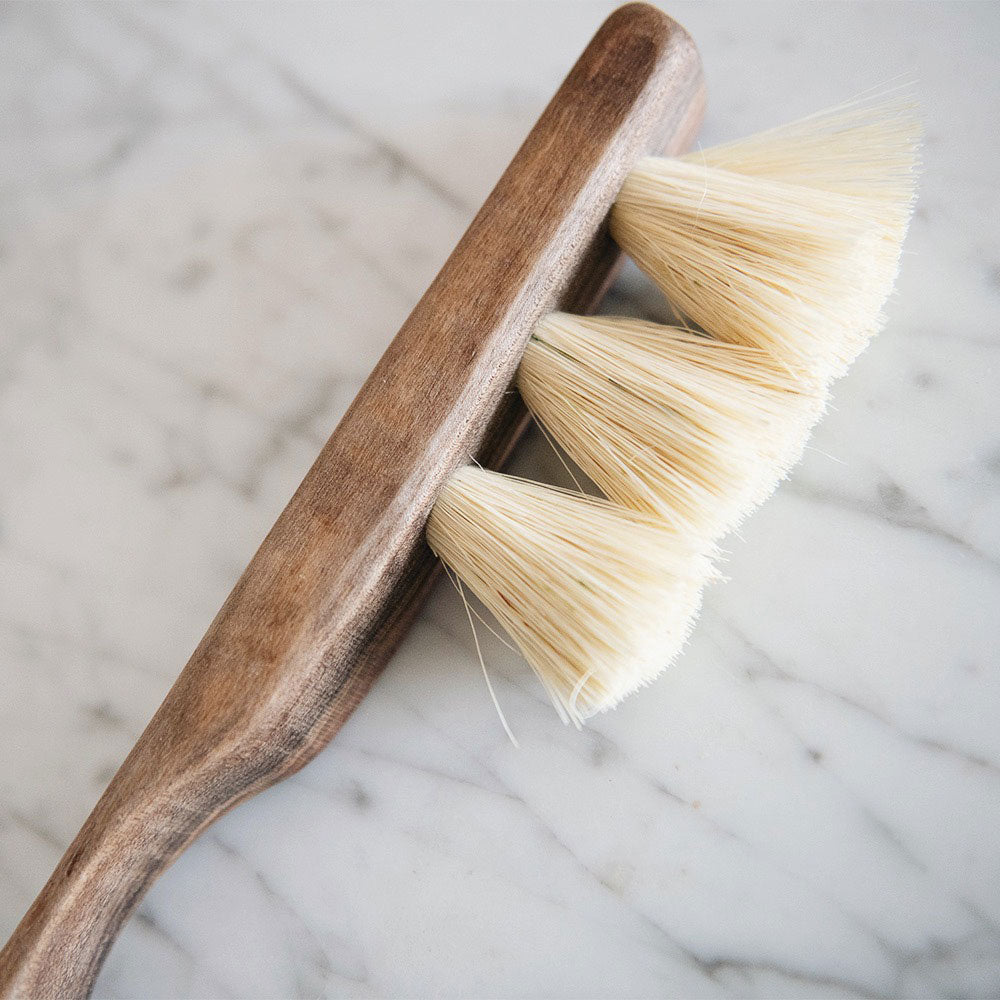 Premium Medium Wooden Counter Brush No. MT0933 - Natural Wood Handle & Durable Bristles for Kitchen, Restaurant, and Home Cleaning