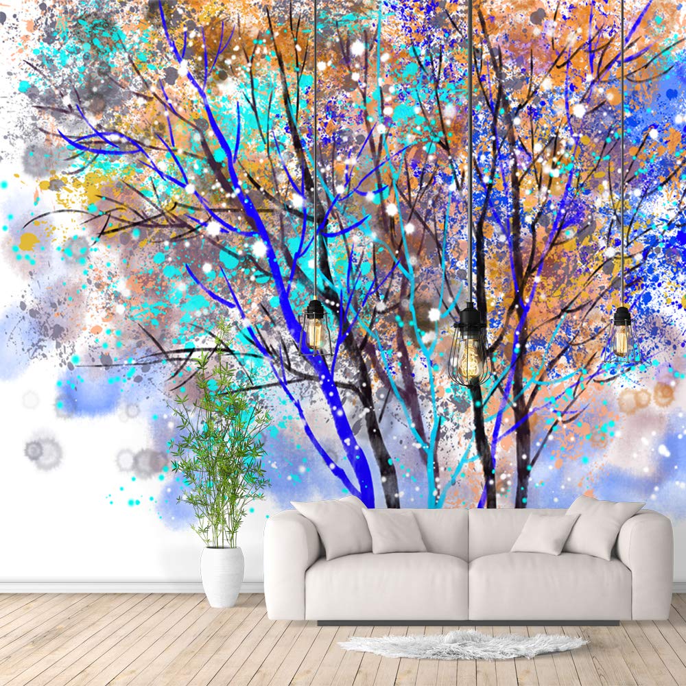 Abstract Great Tree Removable Wallpaper - Peel and Stick Wall Murals for Bedroom Decor (66x96 inches) | Easy DIY Wall Stickers for Home, Apartment & Nursery Decoration