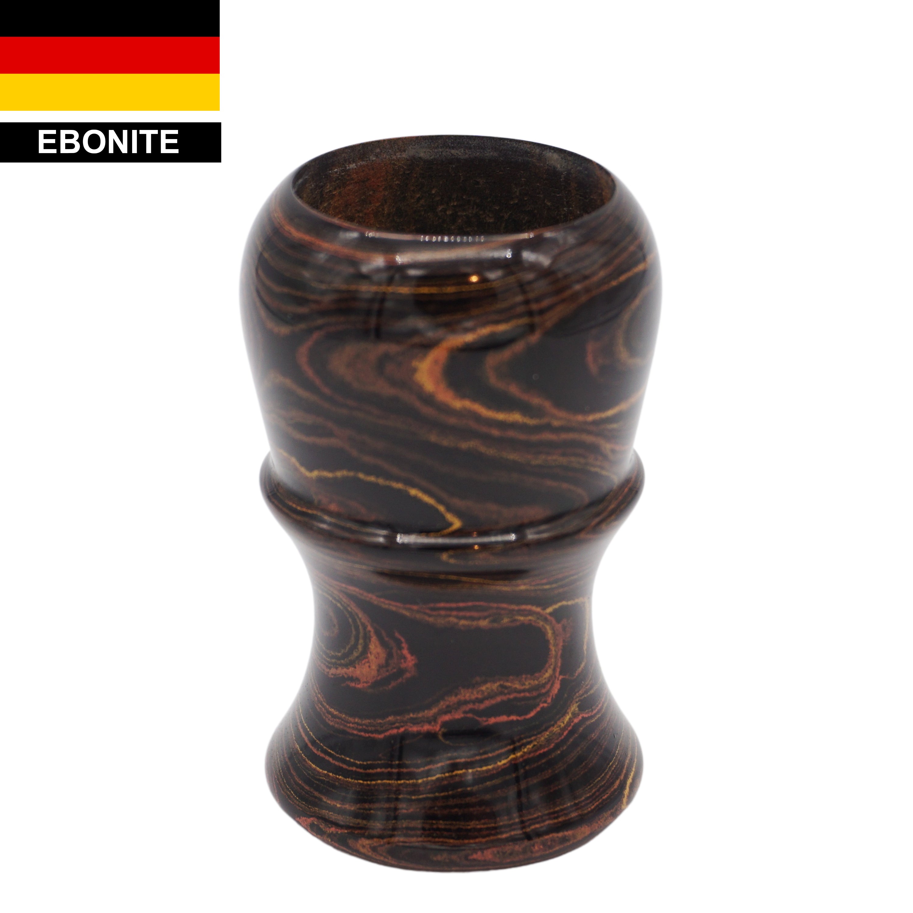 Premium Honey Ebonite Handmade Shaving Brush Handle - Fits 24mm & 26mm Knots - Perfect for Wet Shaving & Grooming Gifts for Men