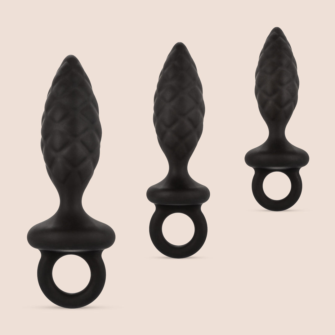 Premium Silicone Anal Probe Kit - Set of 3 Medical-Grade Anal Toys for Adults | Safe, Flexible & Hygienic | Perfect for Anal Training, Prostate Massage & Sensual Exploration