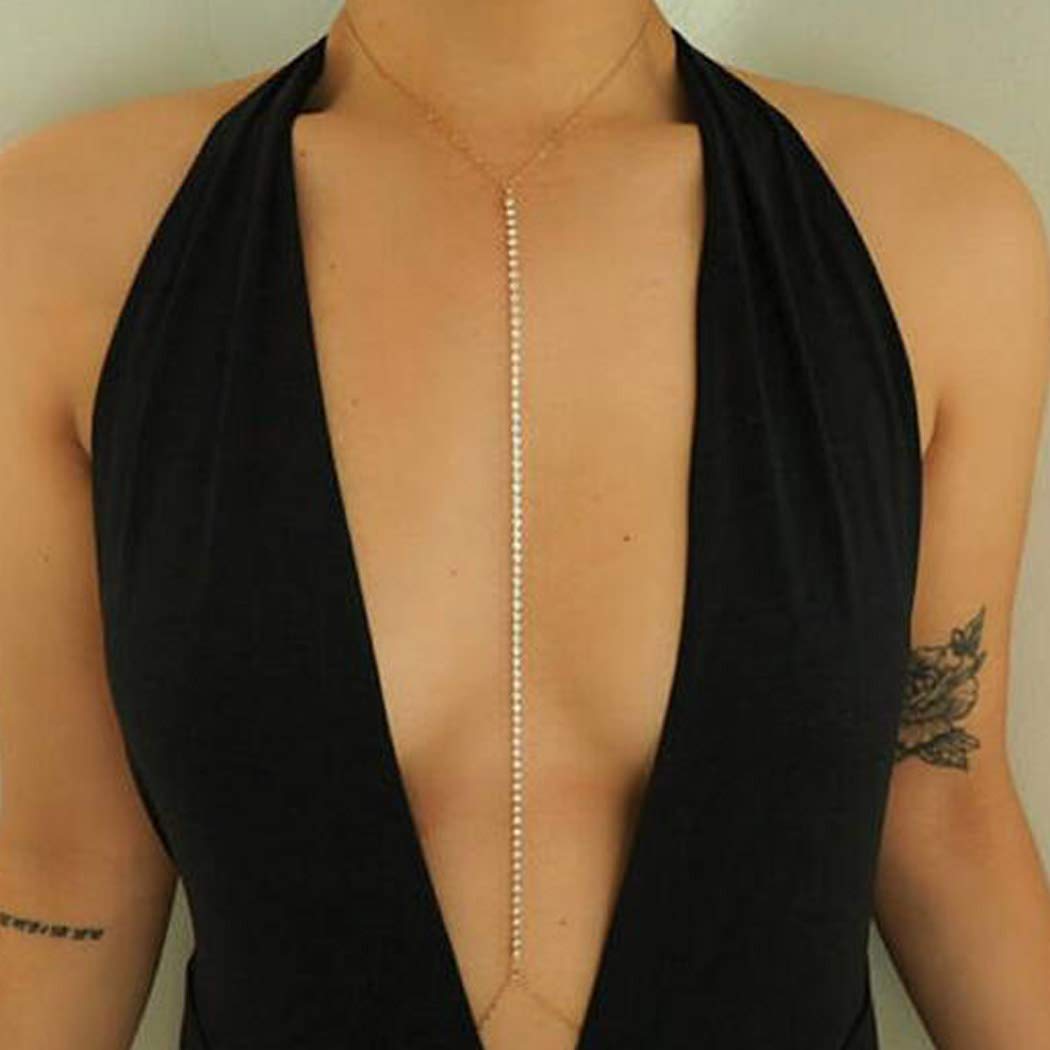 Sparkling Rhinestone Body Chains for Women - Sexy Belly Jewelry for Beach, Festival & Night Out - Elegant Waist Chain for Bikini, Party & Special Occasions