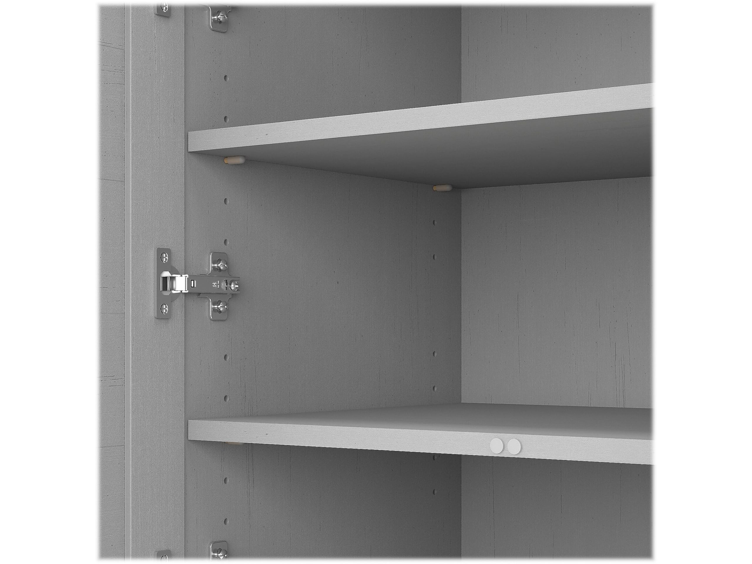 Bush Furniture Fairview 60-Inch Wide Shoe Storage Cabinet with Doors - Cape Cod Gray | Organize Entryway, Closet & Bedroom Shoes | Space-Saving Shoe Rack for Home & Apartment