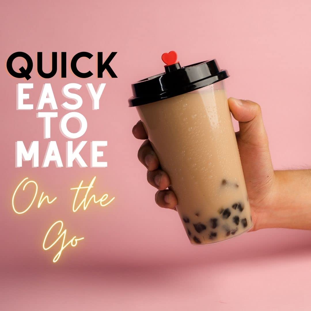 Premium Boba Tea Kit - 2 Bags (80-90 Servings) of Instant Tapioca Pearl Powder with Brown Sugar & Ceylon Tea - Variety Pack for Milk Tea, Fruit Tea & Bubble Drinks - Perfect for Home Cafes, Parties & DIY Bubble Tea Shops