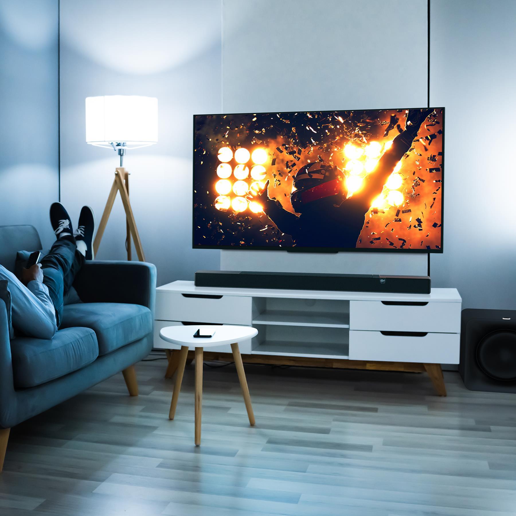 Klipsch Flexus Core 200 3.1.2 Channel Sound Bar with Dolby Atmos - Premium Home Theater Audio System for Movies, Music & Gaming - Perfect for Living Room & Entertainment Spaces