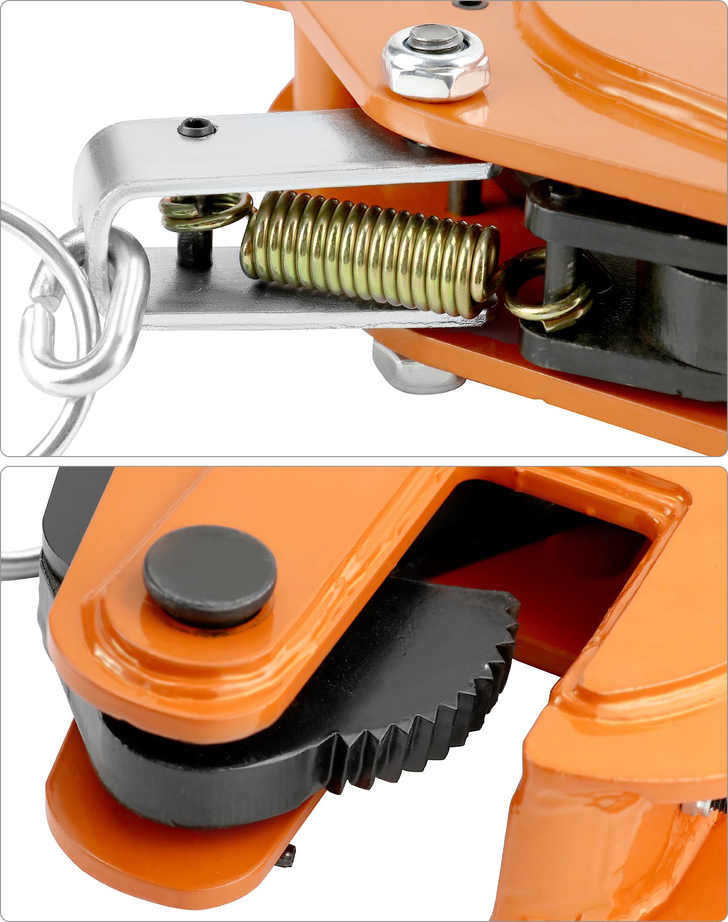 QWORK 2-Ton Heavy Duty Vertical Plate Lifting Clamp - 4400 lbs Capacity, Steel Sheet Metal Lifting Clamp for Welding, Construction & Metal Fabrication - Ideal for Steel Plate Handling, Workshop & Industrial Use