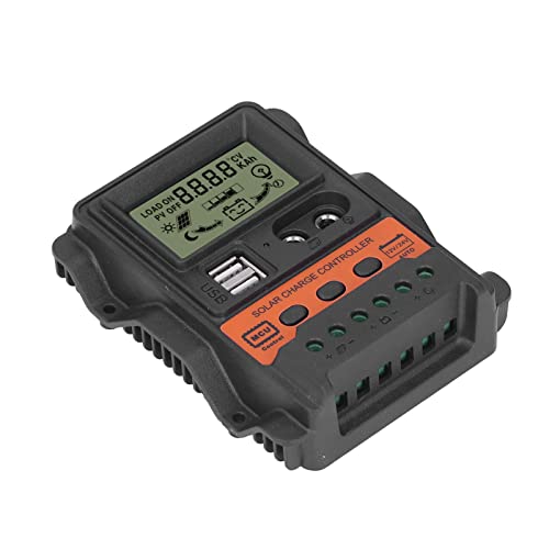 Best Solar Panel Charge Controller with 2 USB Ports - Efficient Low Heat Charging for iPhone & Android Phones - Perfect for Camping, Hiking & Outdoor Power Supply
