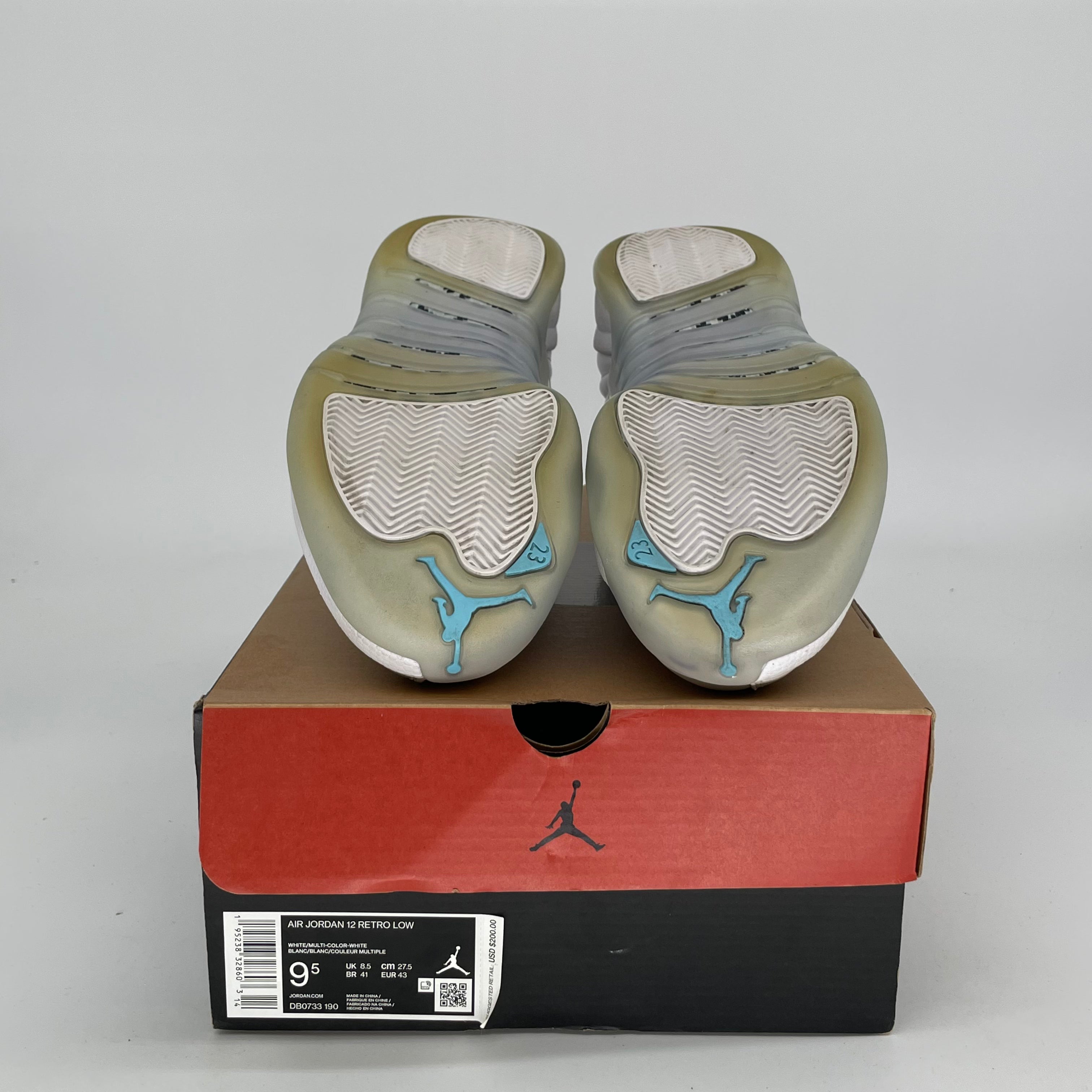 AIR JORDAN 12 LOW EASTER Basketball Shoes - Size 9.5/11W (DB0733-190) - Perfect for Easter Games & Casual Streetwear