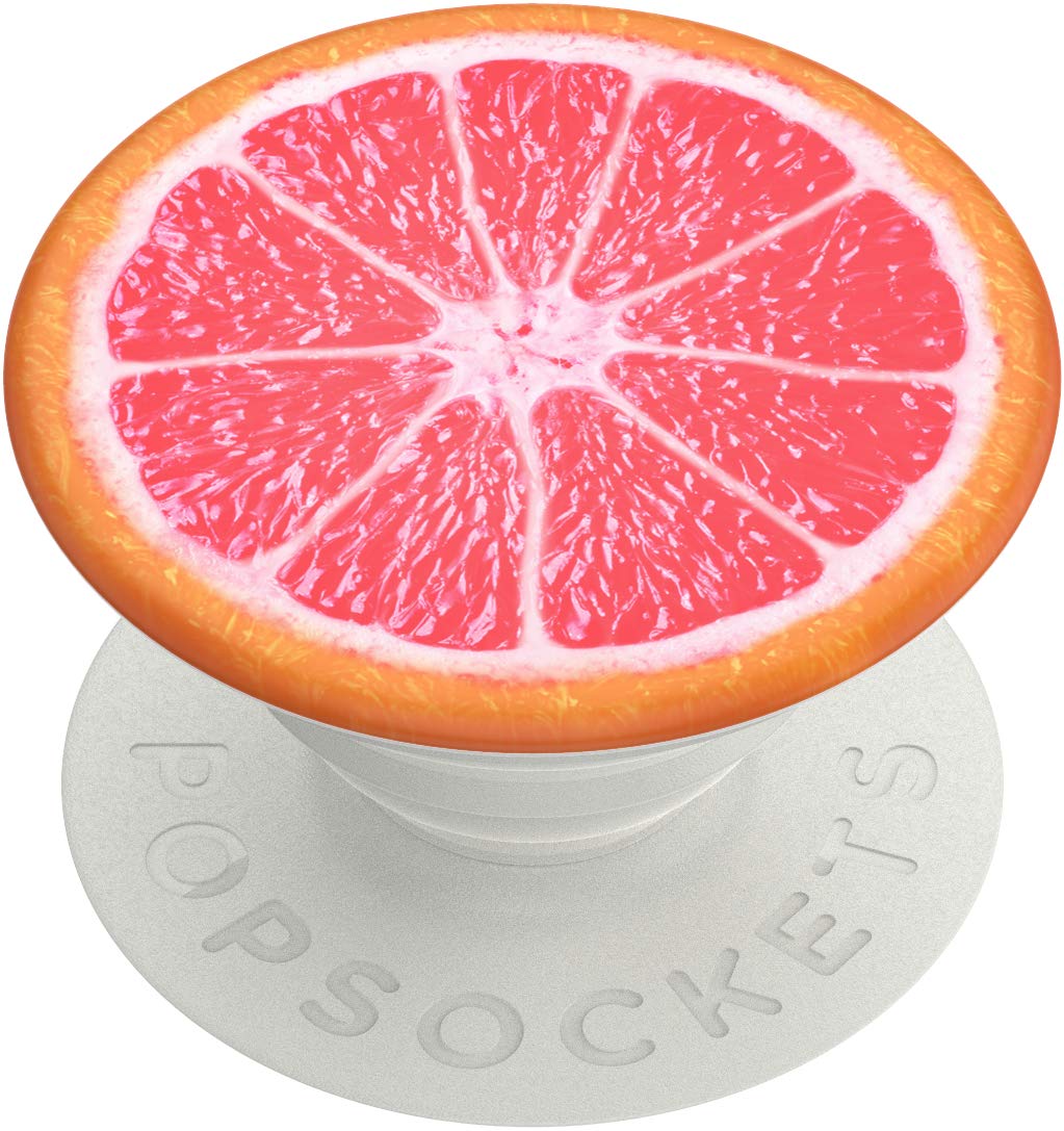 PopSockets Expanding Phone Grip with Kickstand - Grapefruit Slice Design for iPhone & Android | Perfect for Selfies, Video Calls & Hands-Free Viewing
