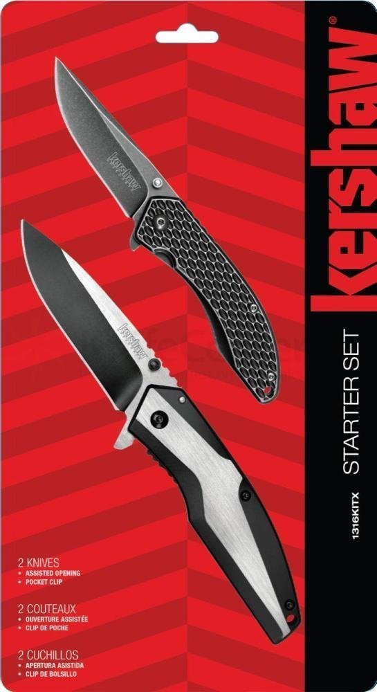 Kershaw Knives 9000857 Starter Value Set - 2-Piece Knife Set for Camping, Hiking & Everyday Use | High-Quality Kitchen & Outdoor Knives