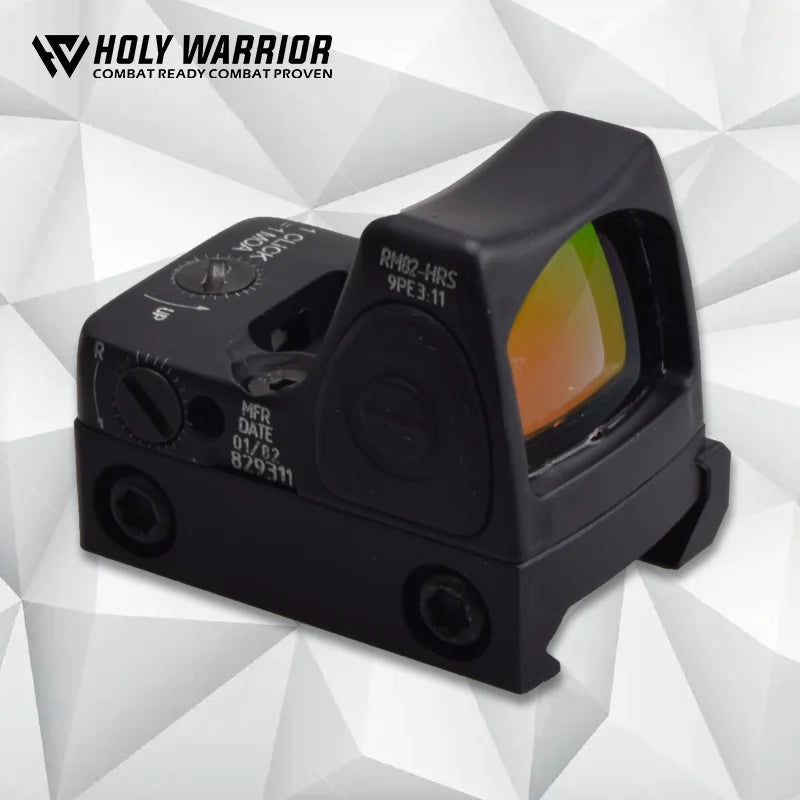 HW TRLJLCON Red Dot Sight - Metal Holographic Reflex Scope with 20mm Weaver Rail | Compatible with Glock & Airsoft Guns | Perfect for Hunting, Tactical Training & Outdoor Shooting