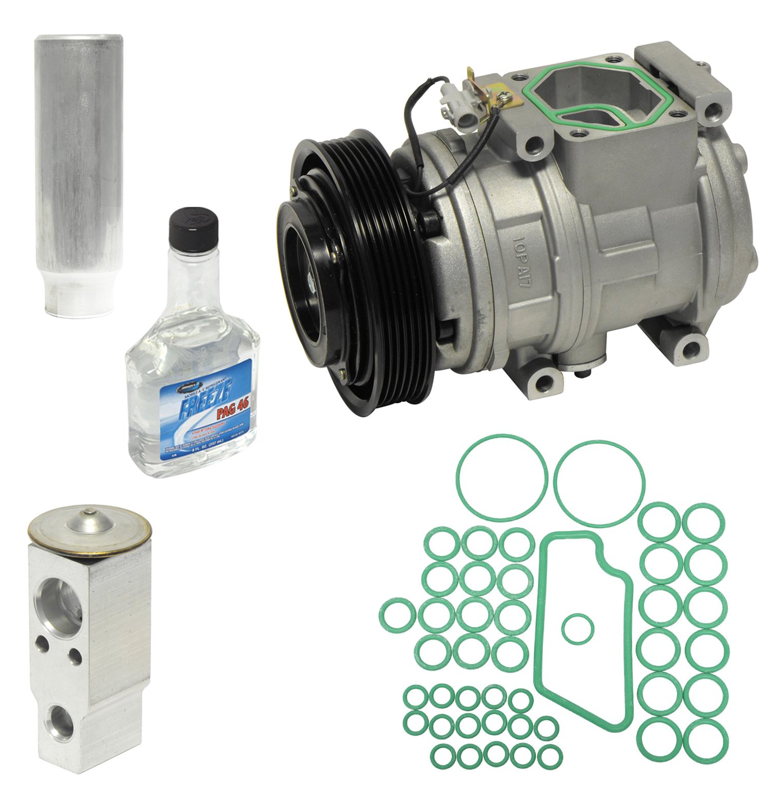 Universal Air Conditioner KT 1003 A/C Compressor & Component Kit - Replacement Parts for Car AC System Repair & Maintenance - Perfect for DIY Mechanics & Auto Shops