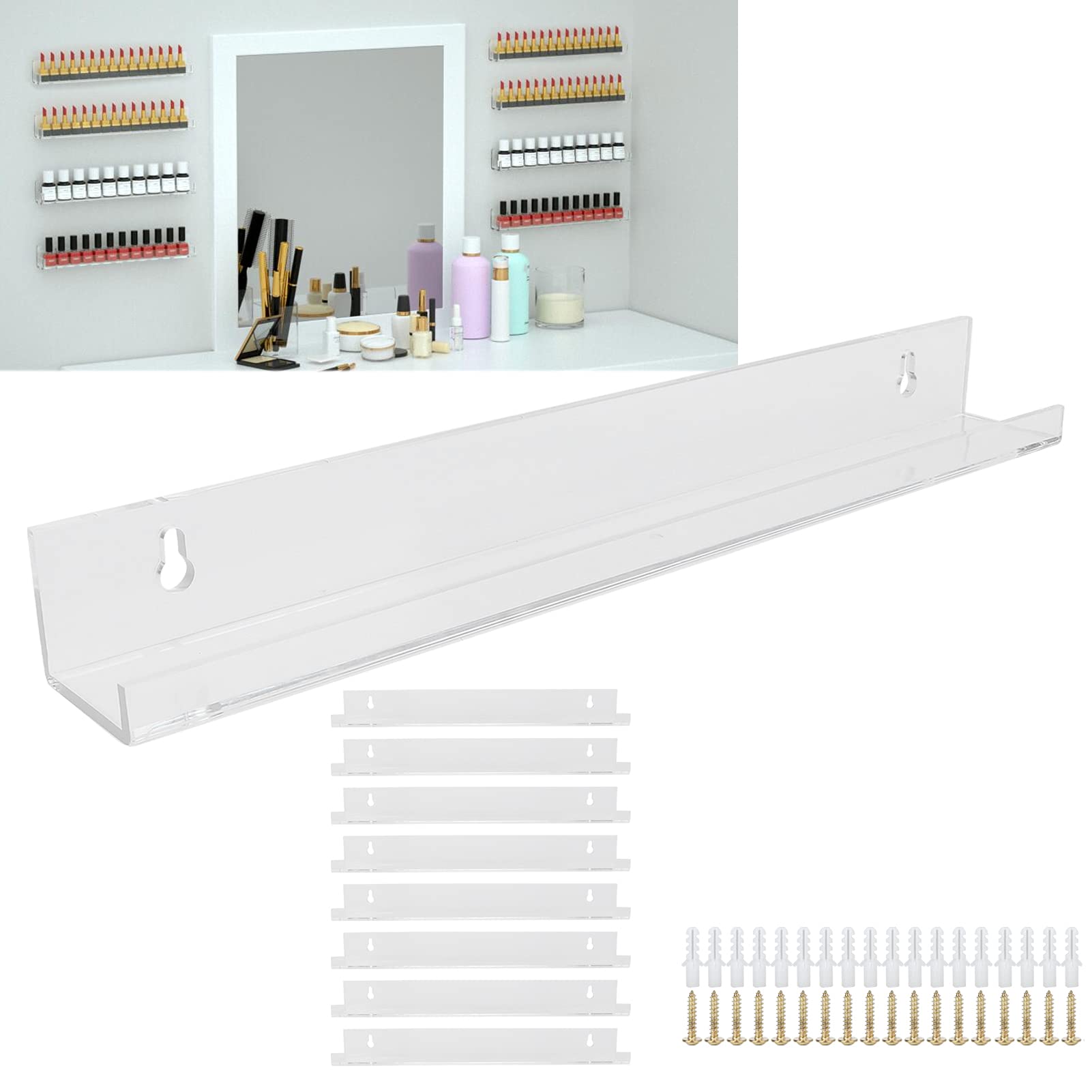 Large Capacity Nail Polish Organizer Rack - Space Saving Nail Polish Shelf for Salon & Home Storage - Holds 100+ Bottles - Perfect for Nail Artists & DIY Enthusiasts