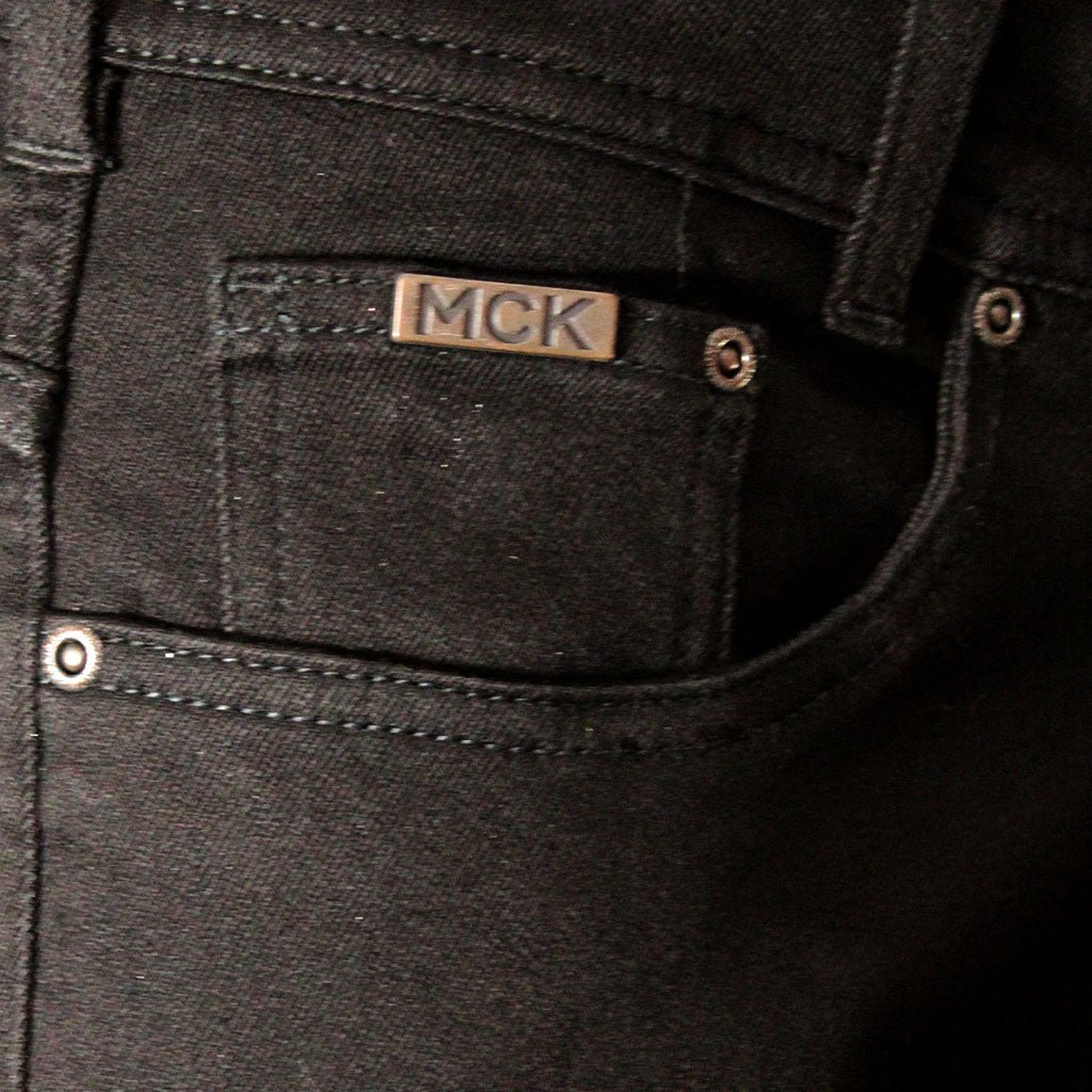 McKINNON & CO Stretch Denim Jeans for Women - High Waist Slim Fit Black Denim Pants - Comfortable & Stylish for Casual Wear, Office & Night Out