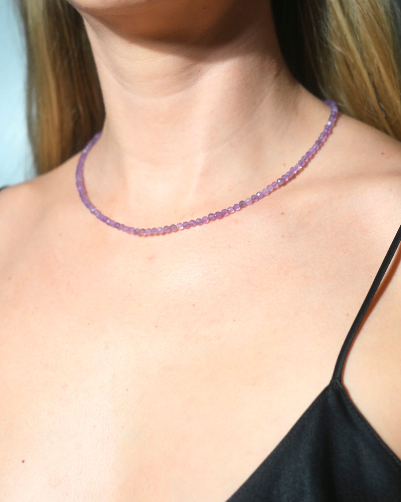 Natural Amethyst Necklace for Women - Healing Crystal Jewelry for Meditation, Yoga & Spiritual Gifts | Elegant Purple Gemstone Pendant