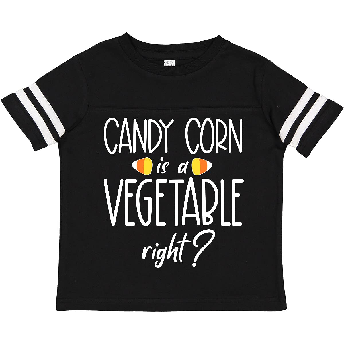 Halloween Candy Corn is a Vegetable, Right? Funny Toddler T-Shirt for Boys & Girls - Perfect for Halloween Costumes, Trick or Treating & Family Photo Outfits