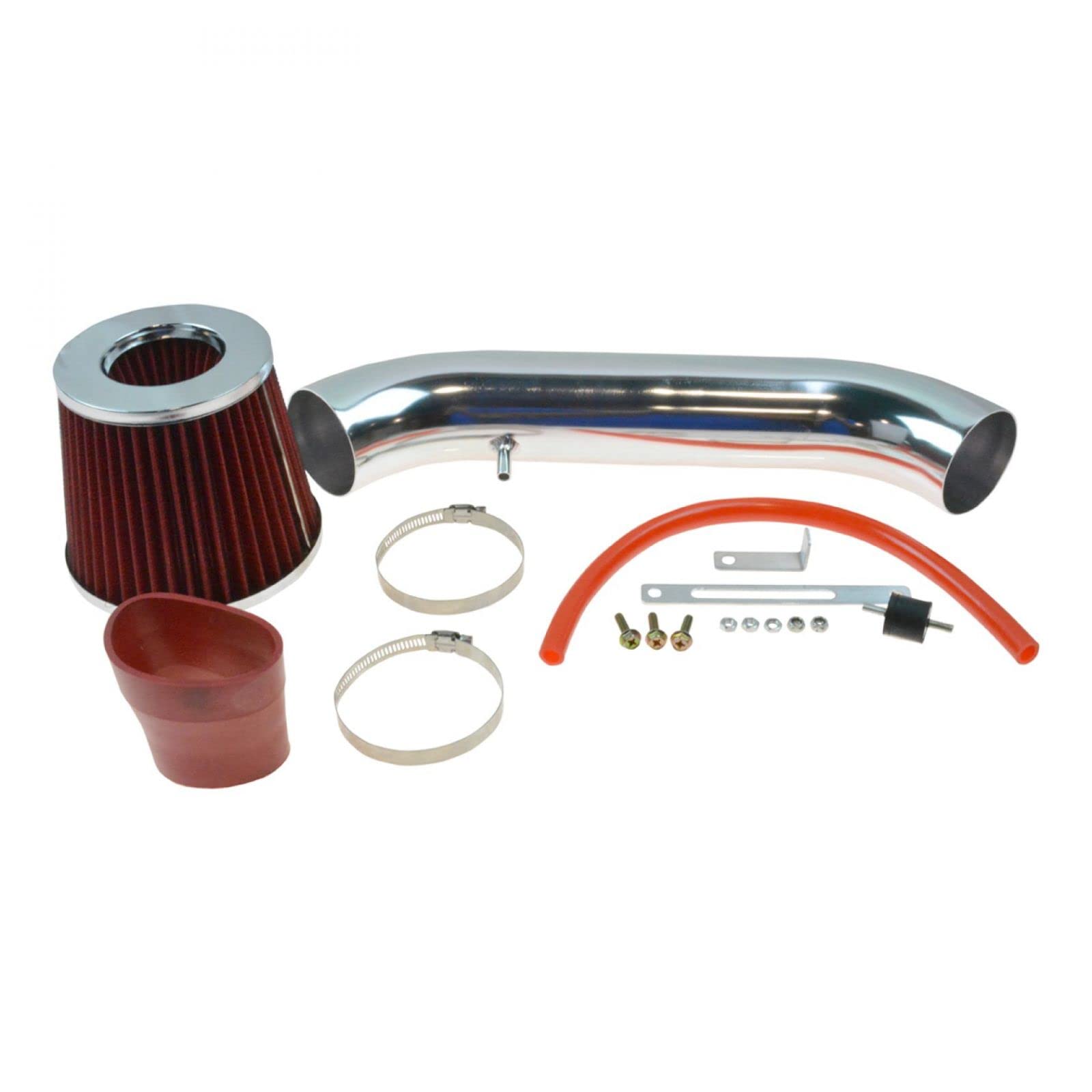 High Performance Short Ram Air Intake with Red Air Filter for Acura Integra LS RS GS - Boost Engine Power & Acceleration for Street Racing & Track Days